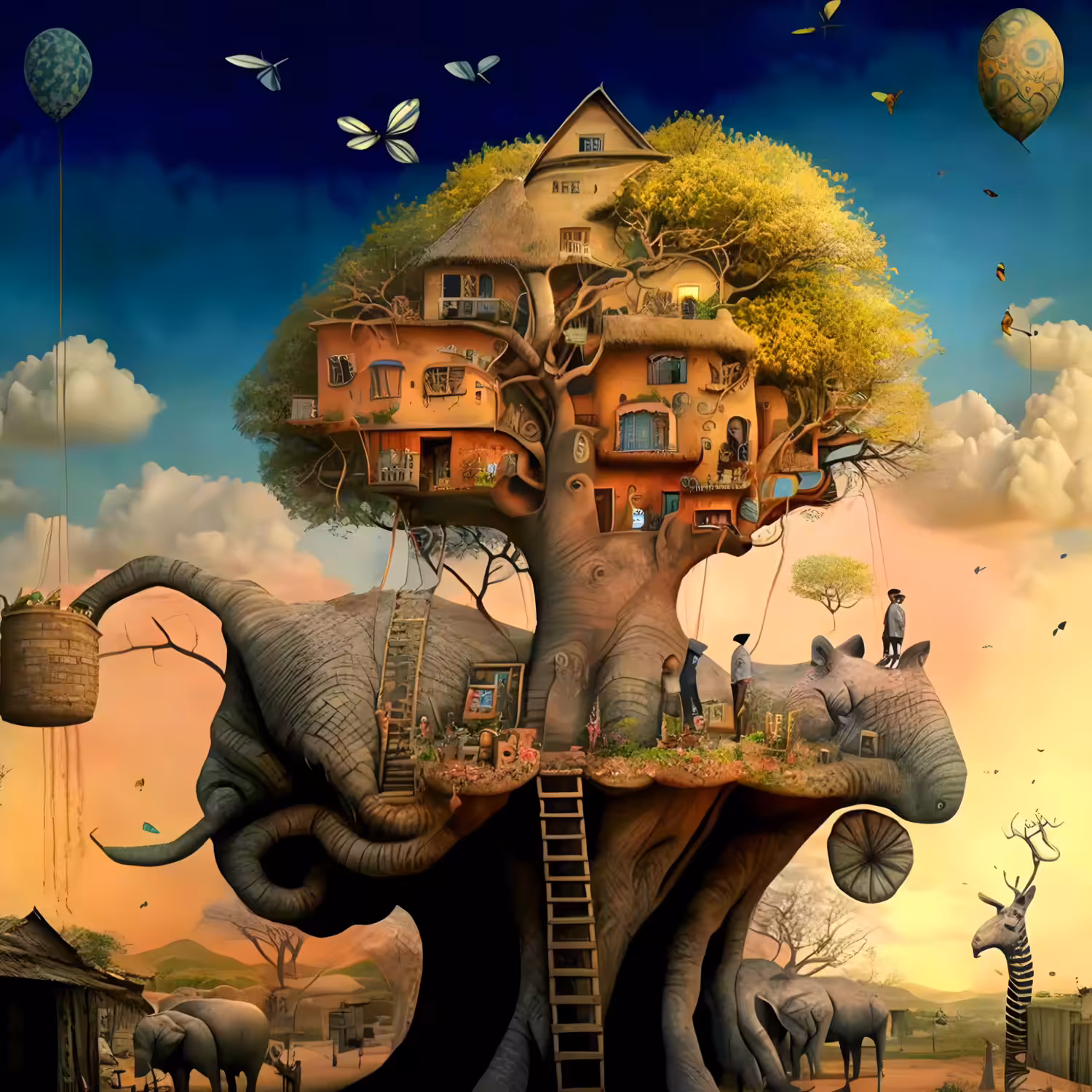 Happy tree 69 - elephant tree