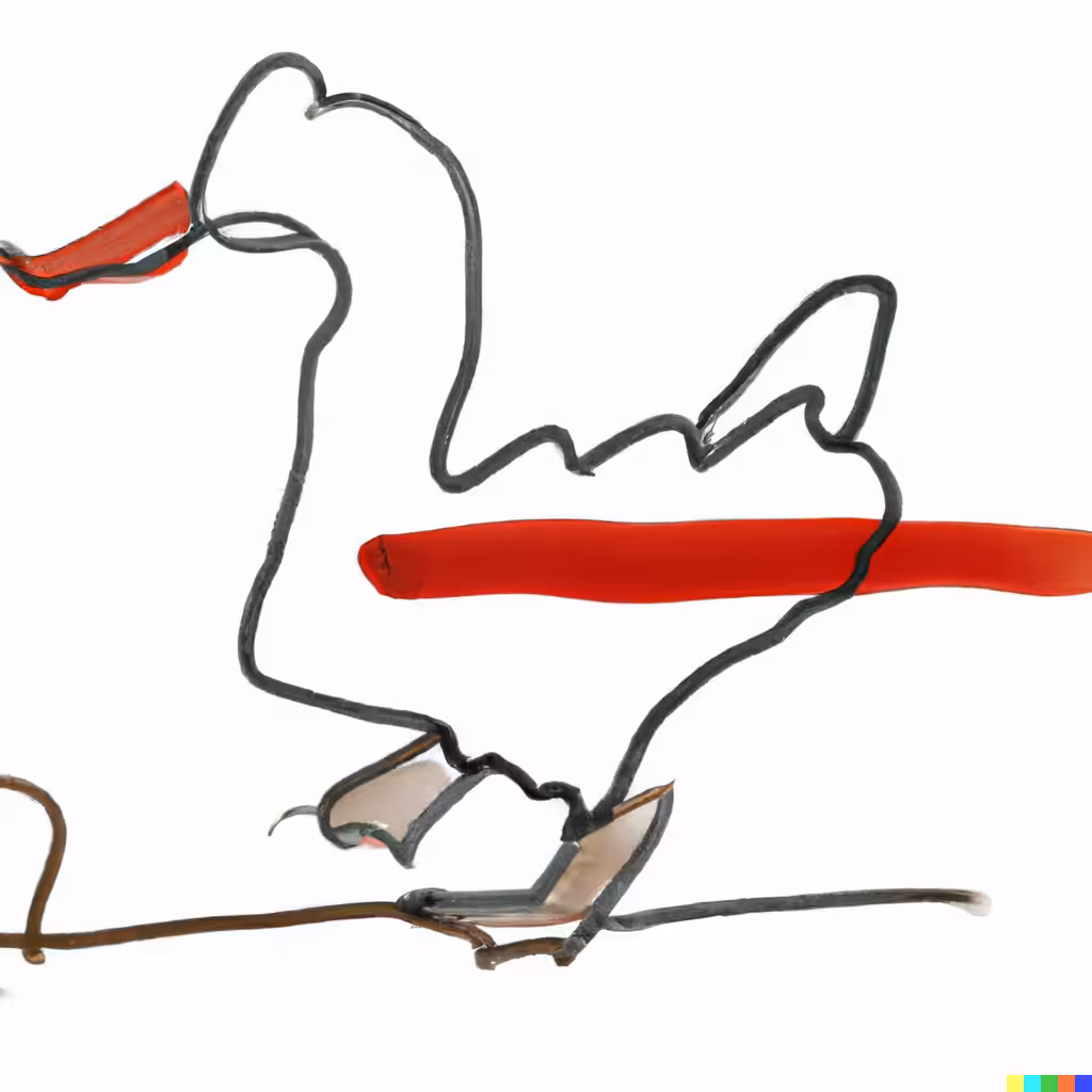 abstract duck