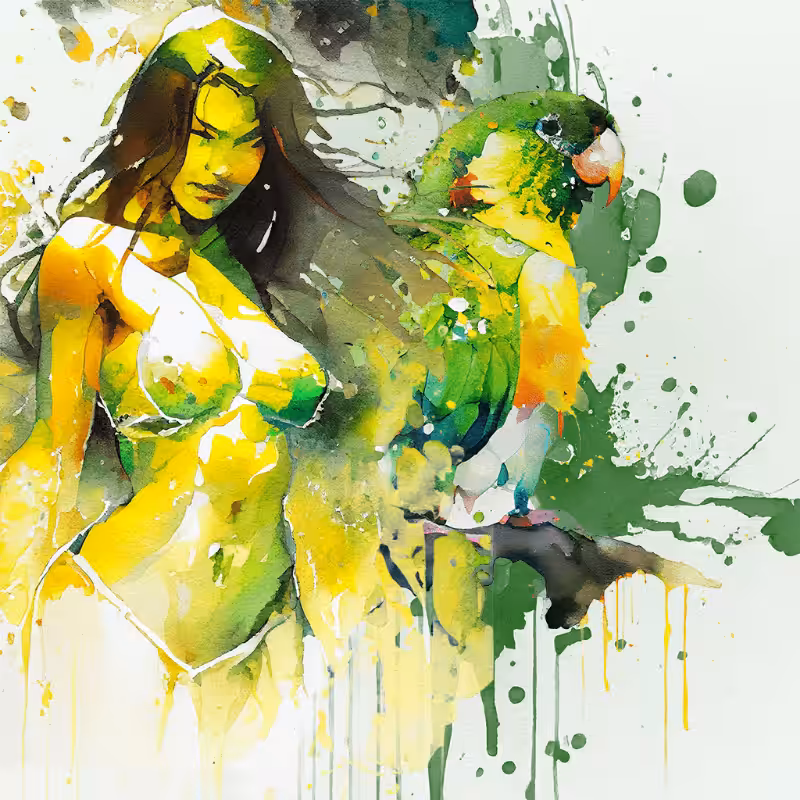 Artemis and Parrot #9