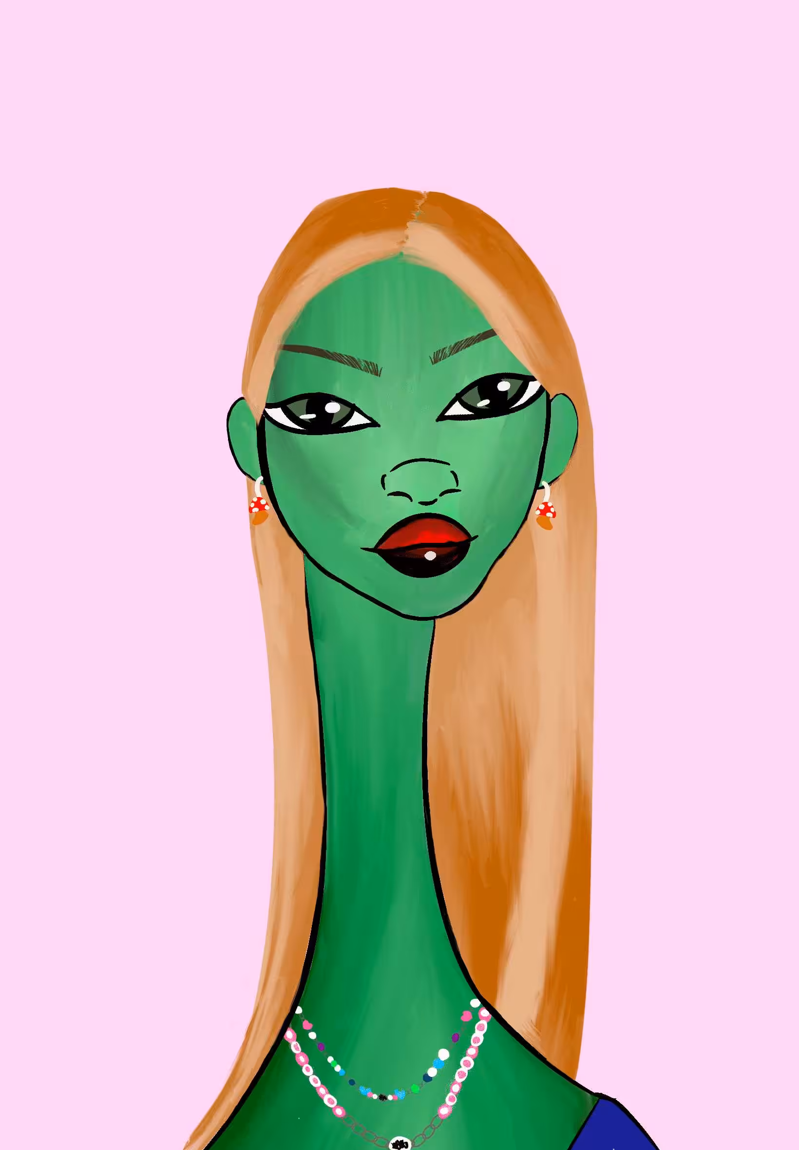 Long Neckie Lady #1088
