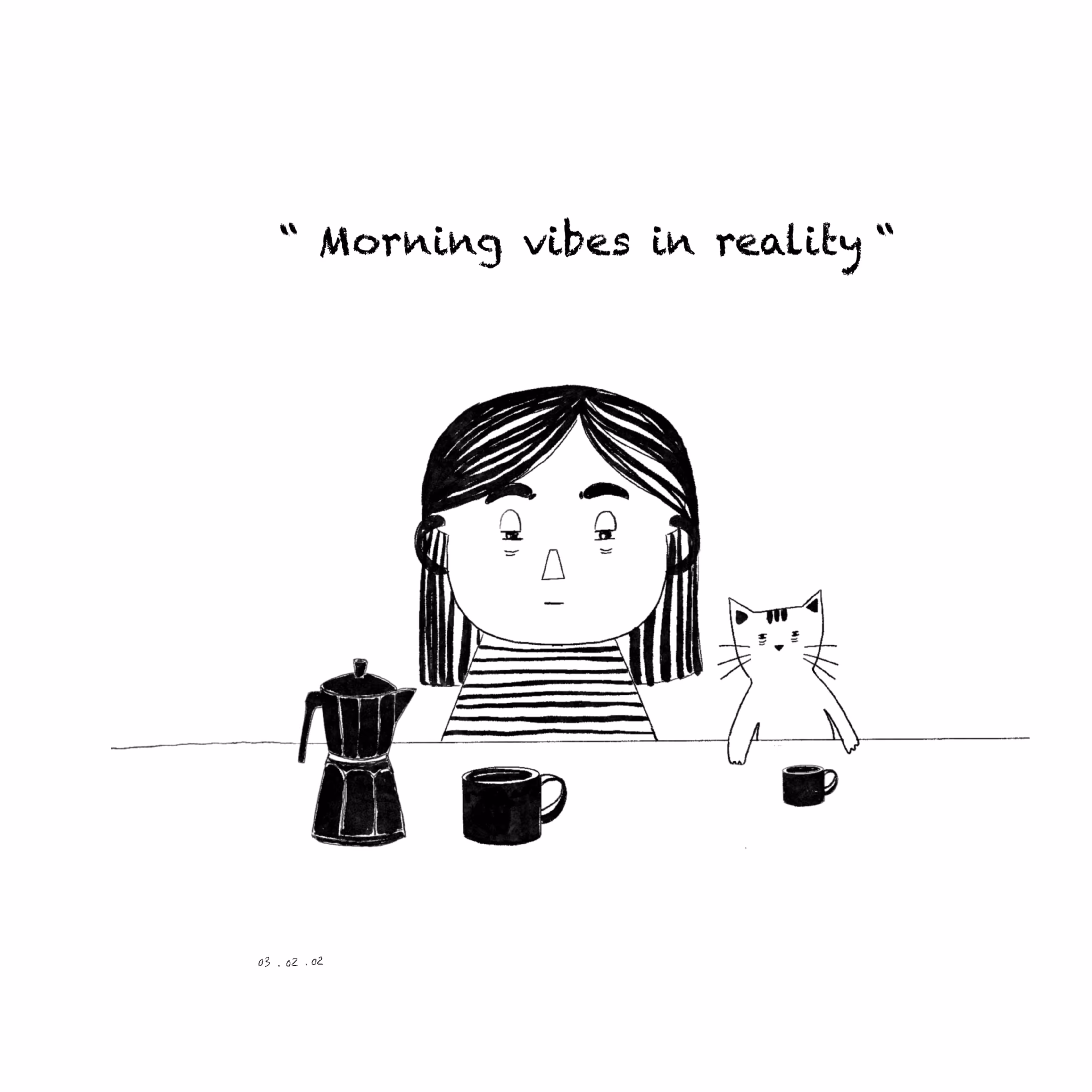 cat morning