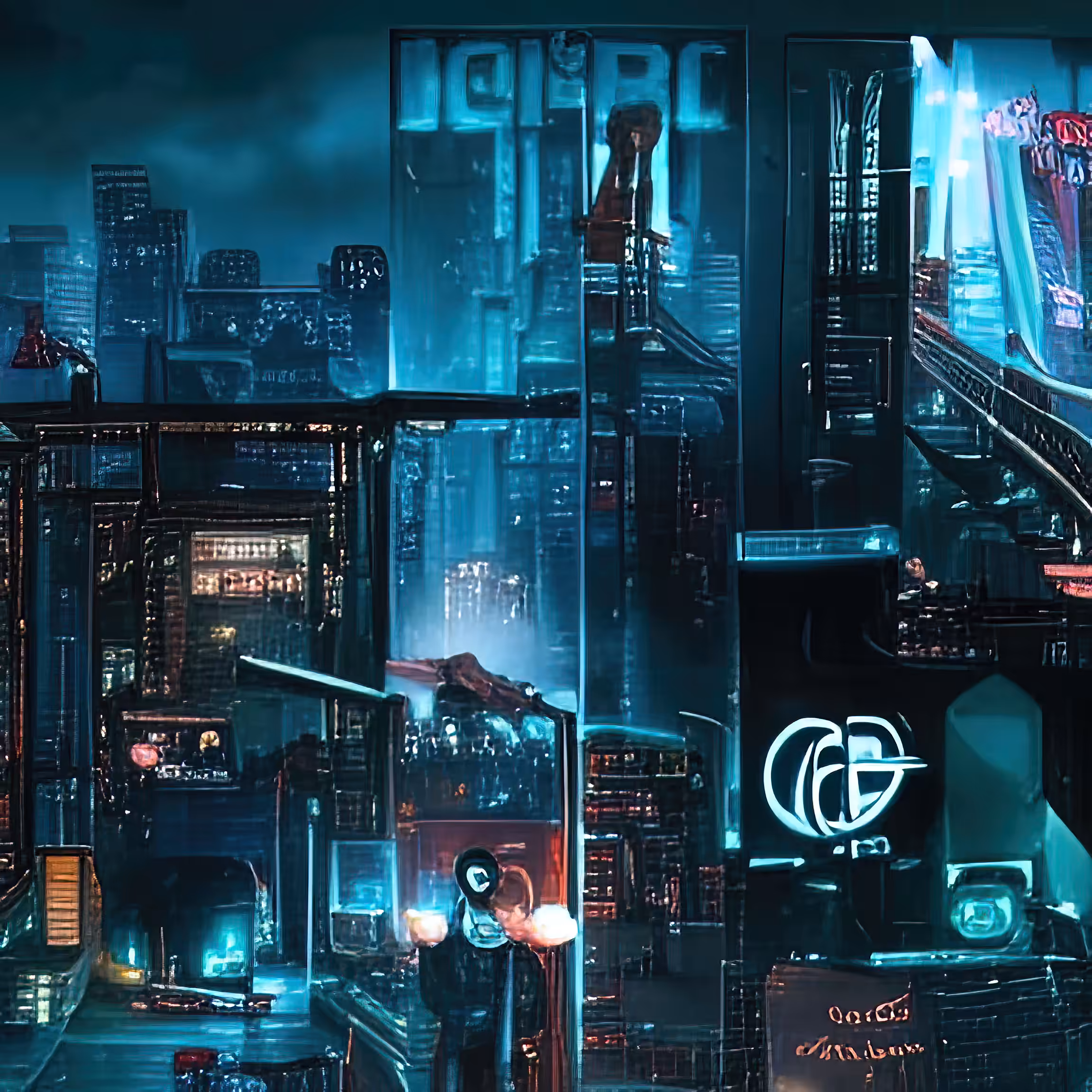 cybepunk city night 1012365395