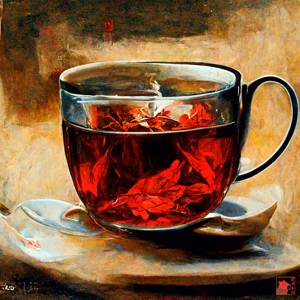 A cup of red tea
