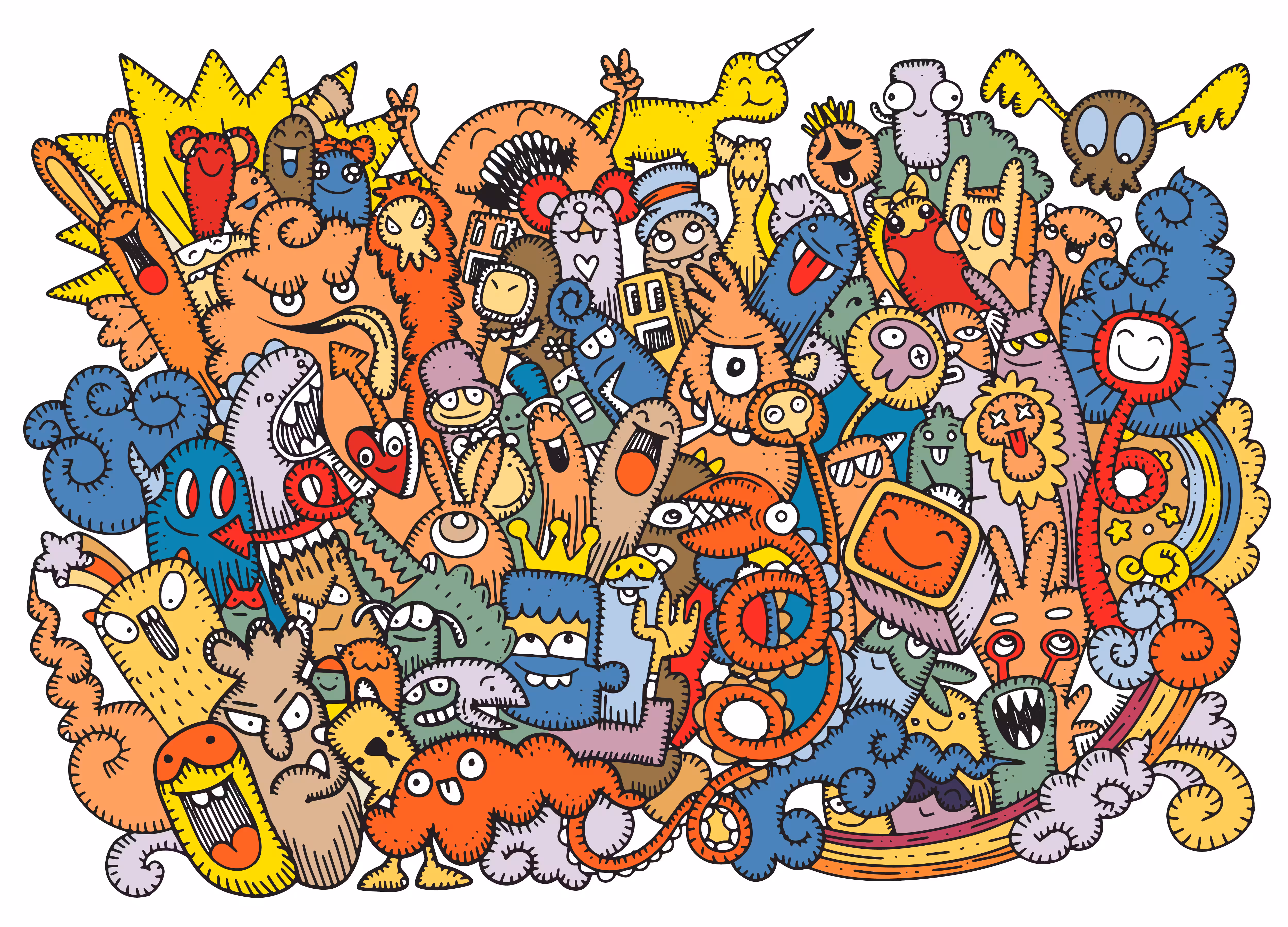 Crazy doodle Monster group