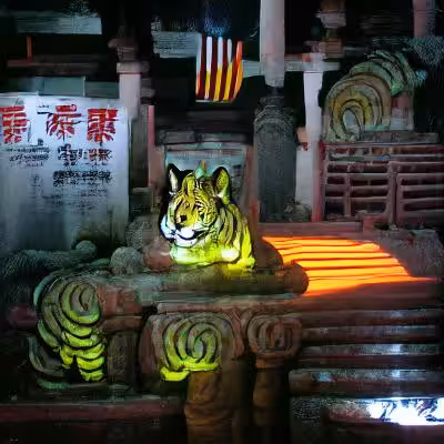 Glowing Tiger Temple