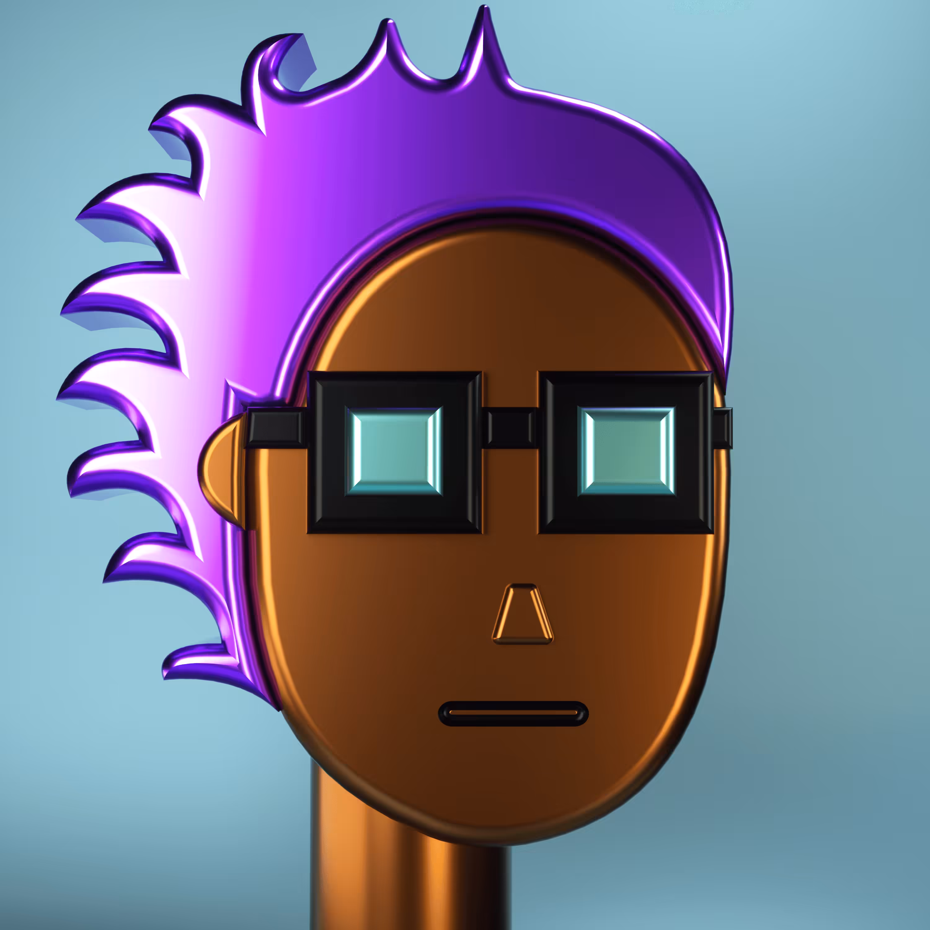 3D Chrome Punk #0721