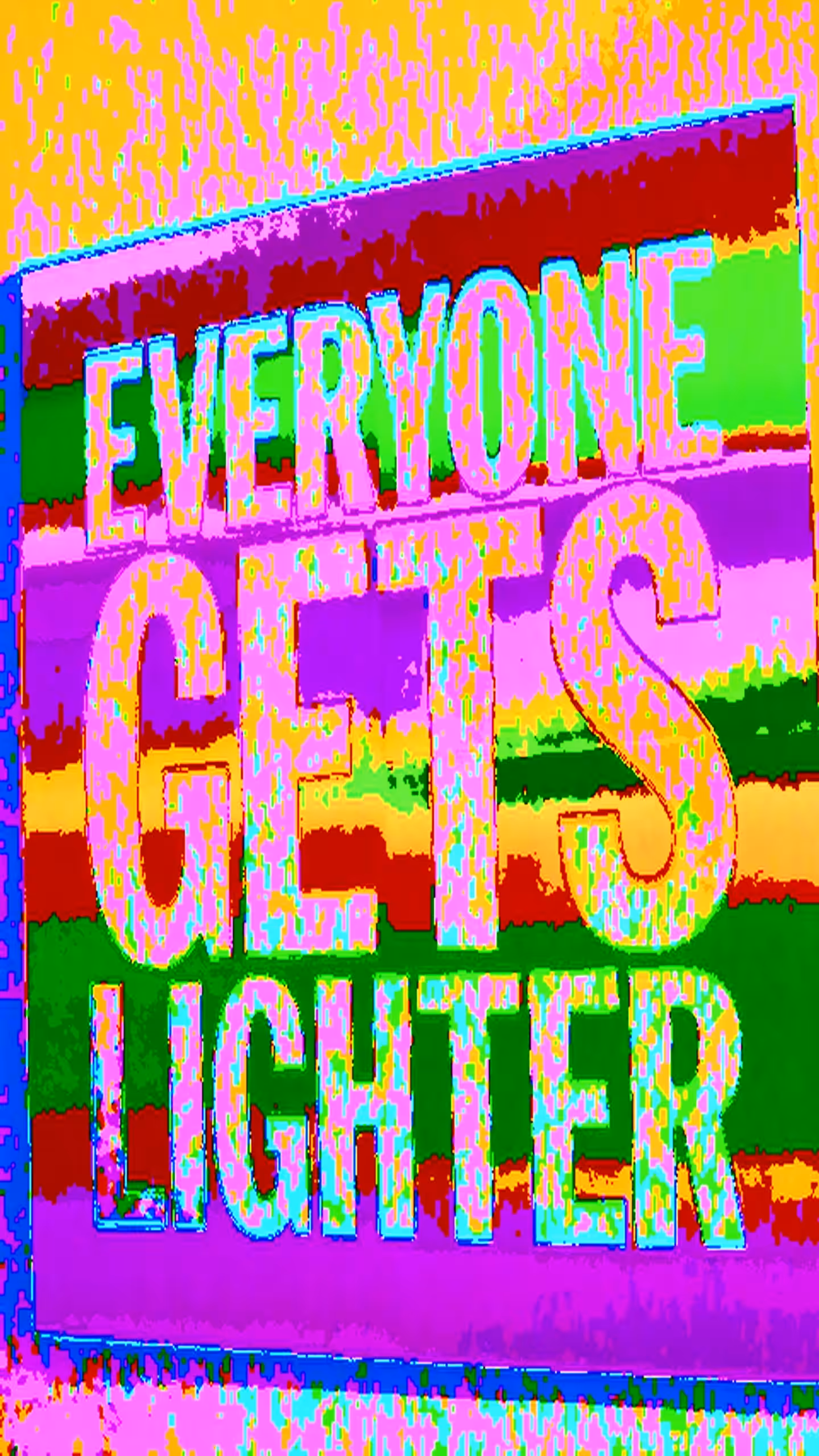 John Giorno's EVERYONE GETS LIGHTER, 2012 (Mutant Glitches Portrait)