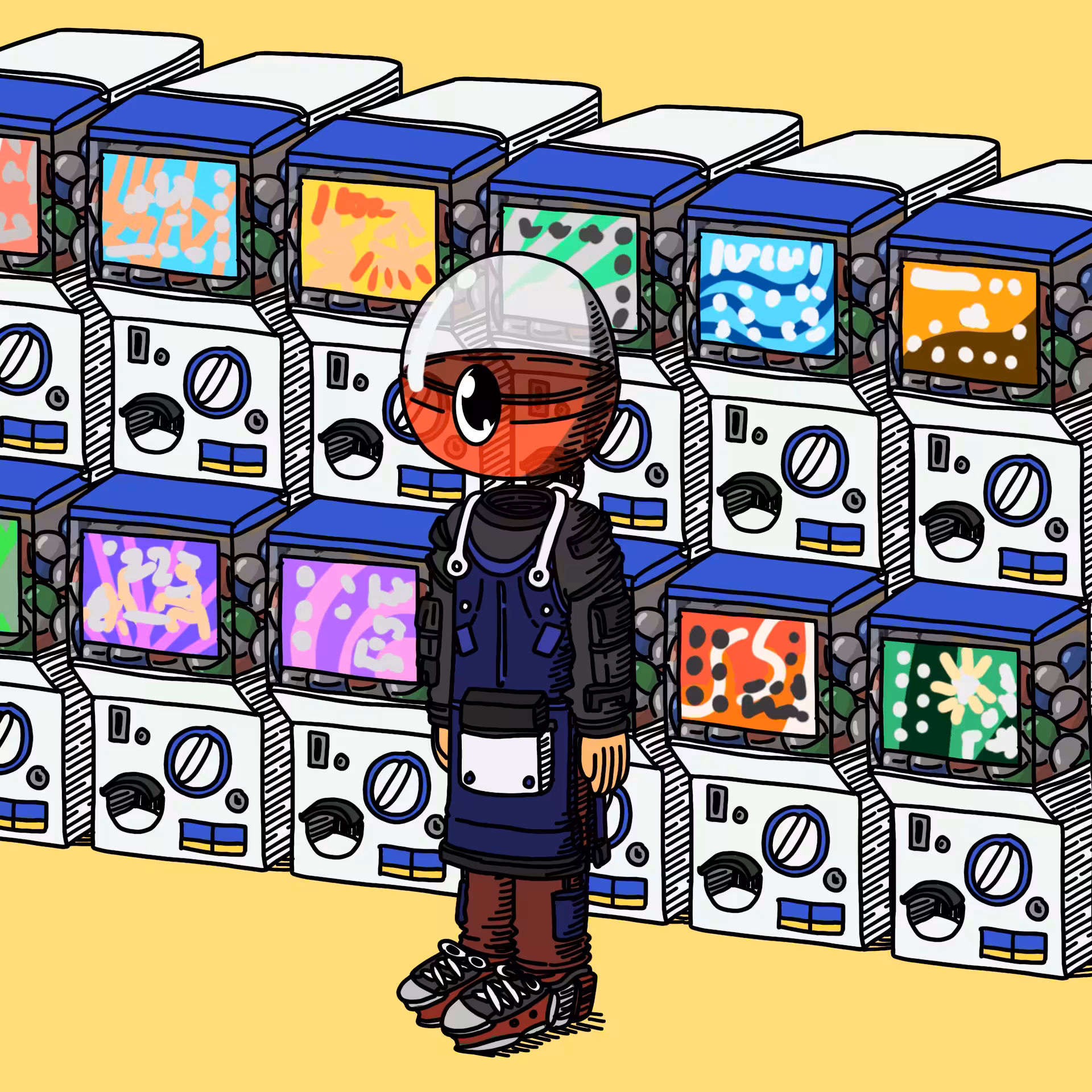 Capsuletoystoremanager one eyed guy #00470
