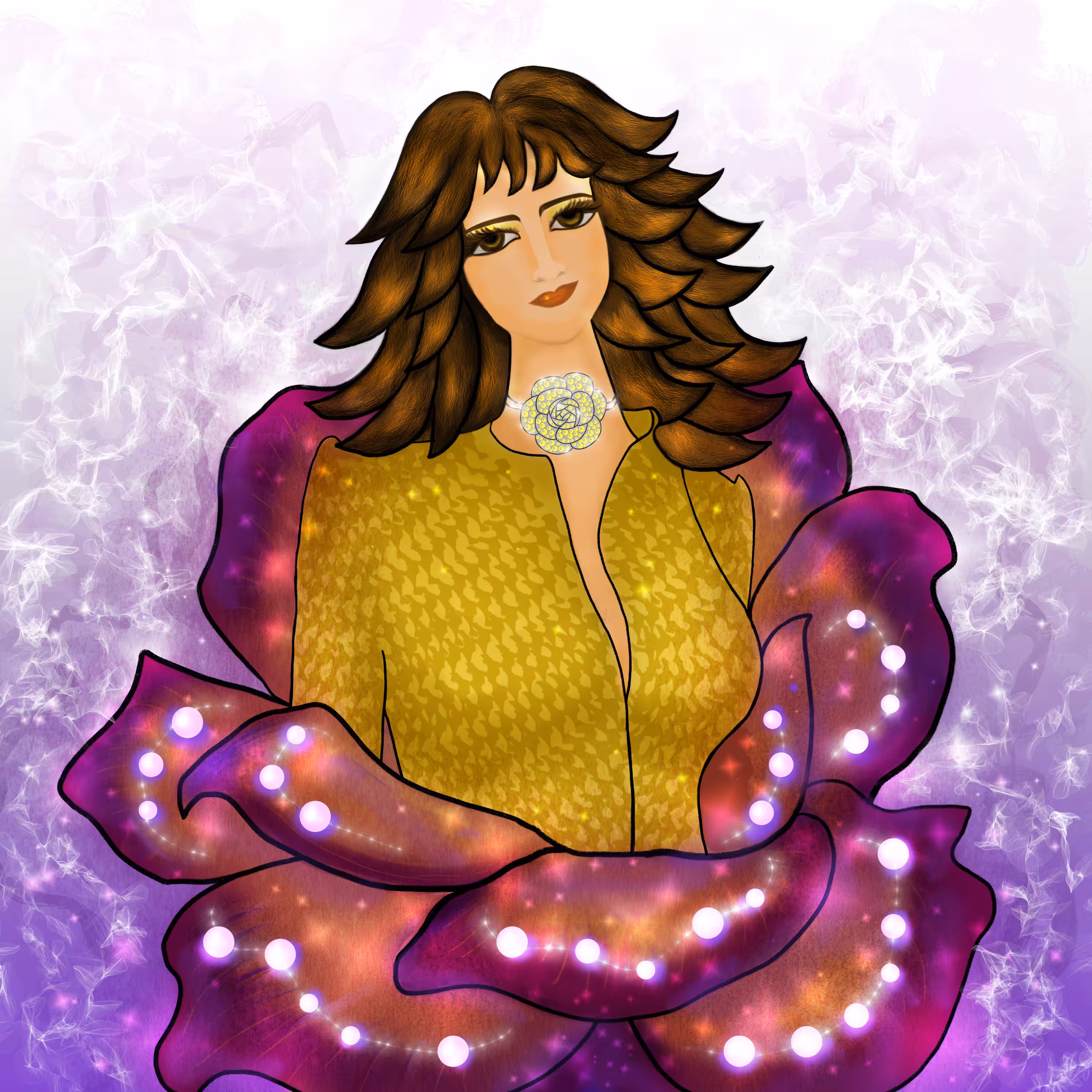 Goddess of the Amethyst Petals