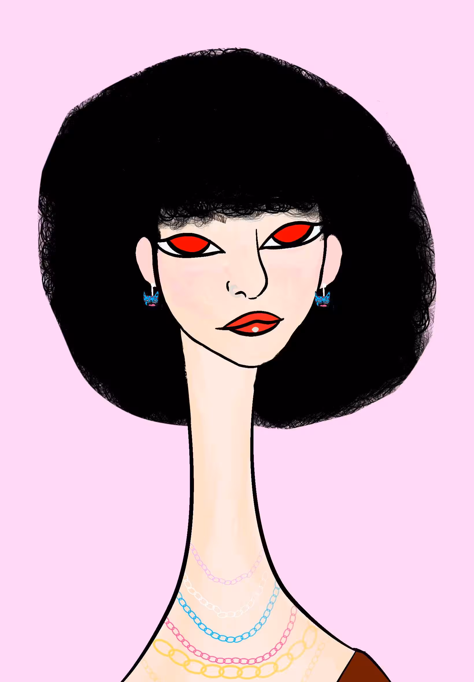 Long Neckie Ladies: Long Neckie Lady #2054