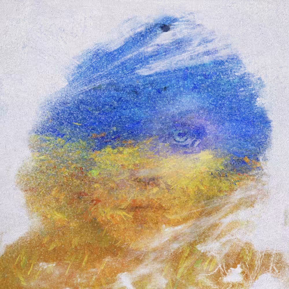 No War - Woman in Blue and Yellow