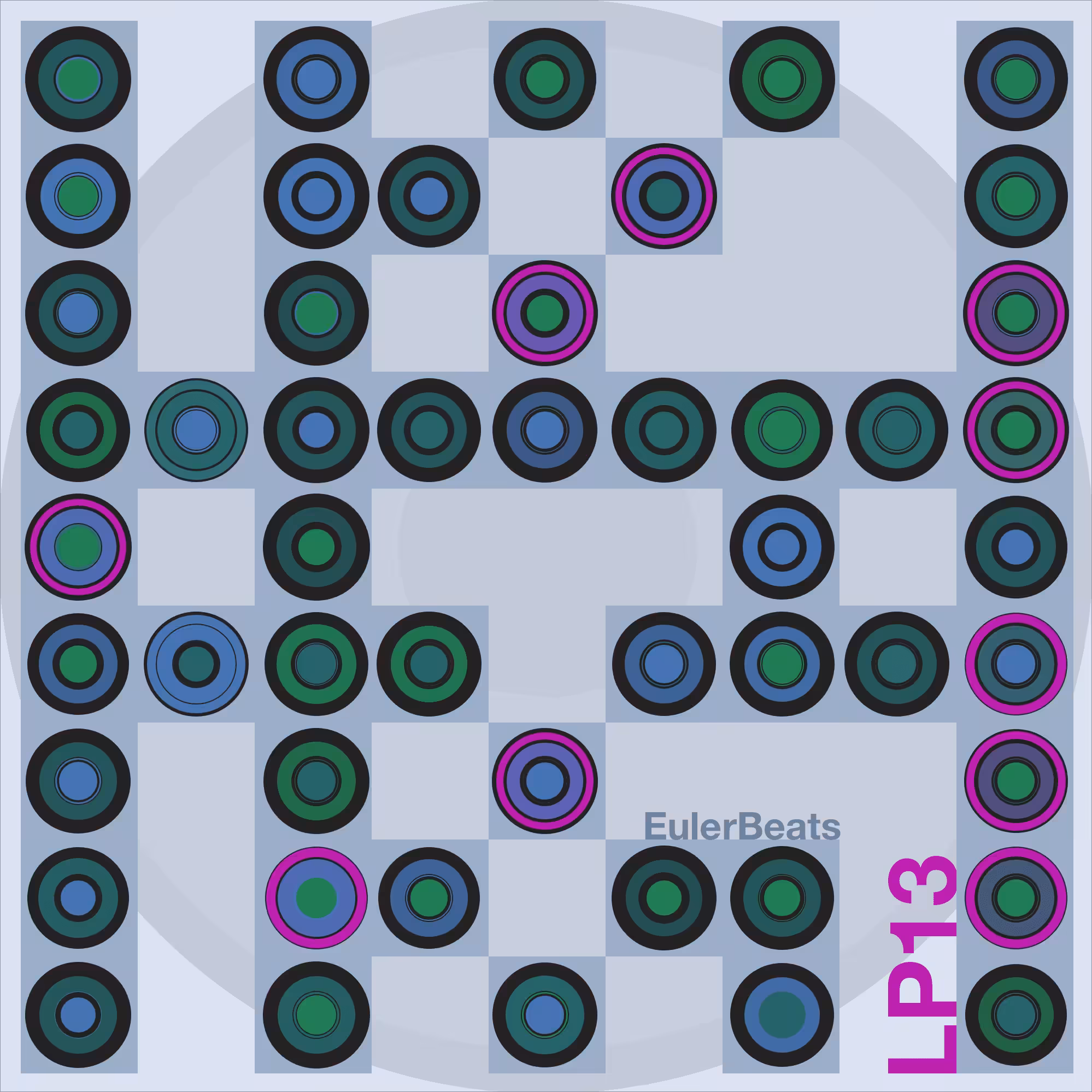 Eulerbeats LP13 Generative Cover Art: #5