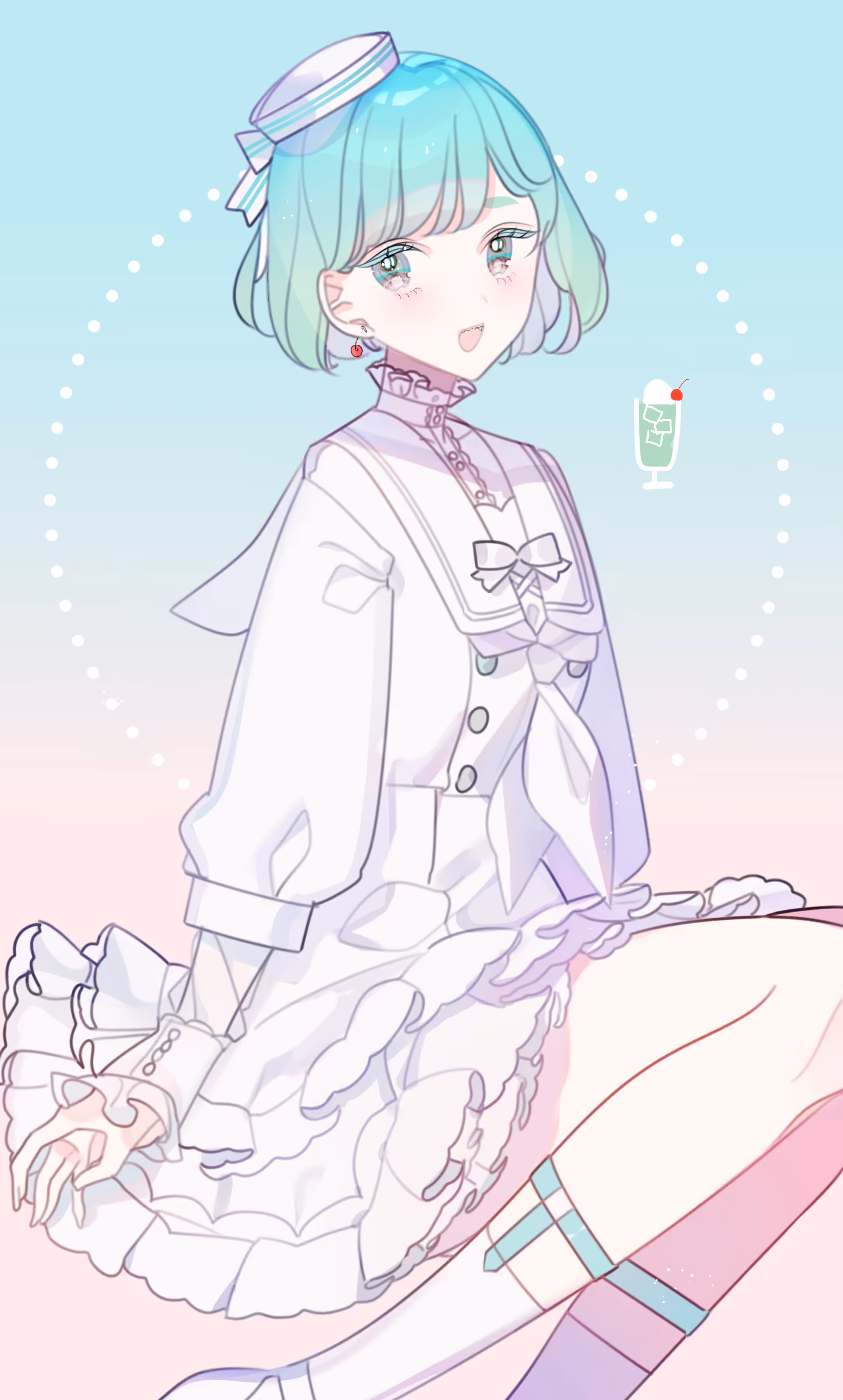 melon soda float