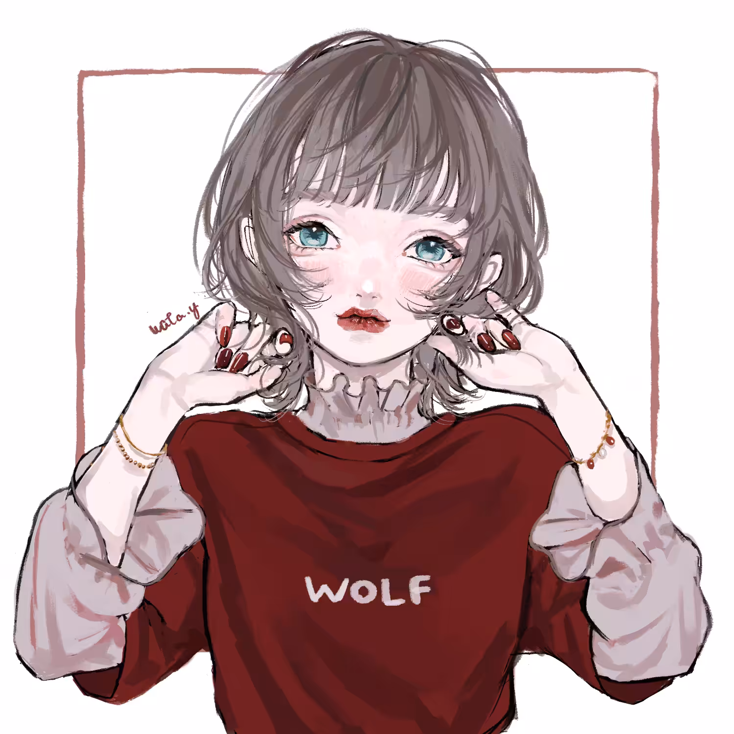 Wolf cut girl　#10