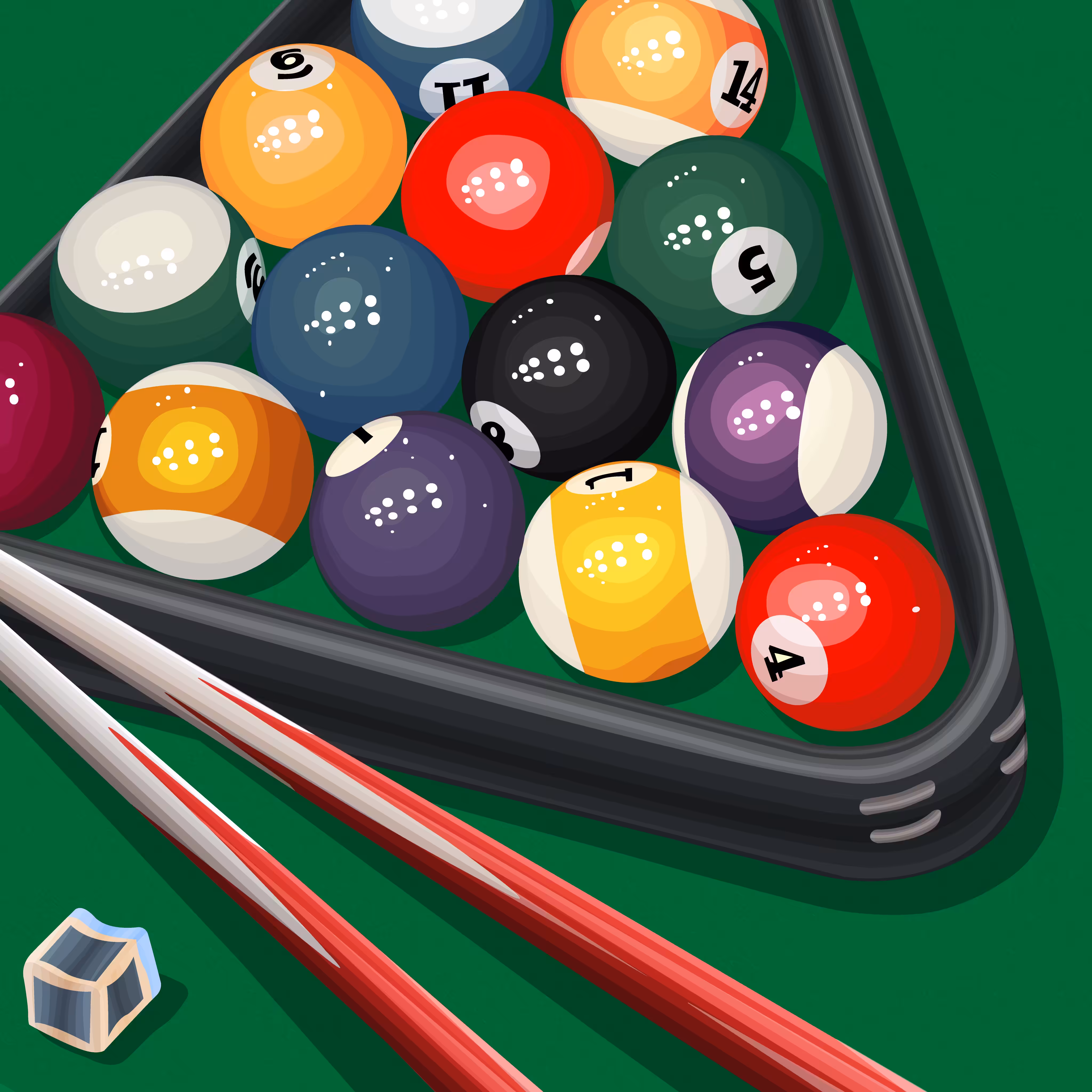 Pool balls