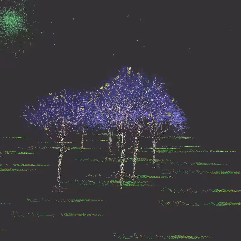 Black winter forest #81