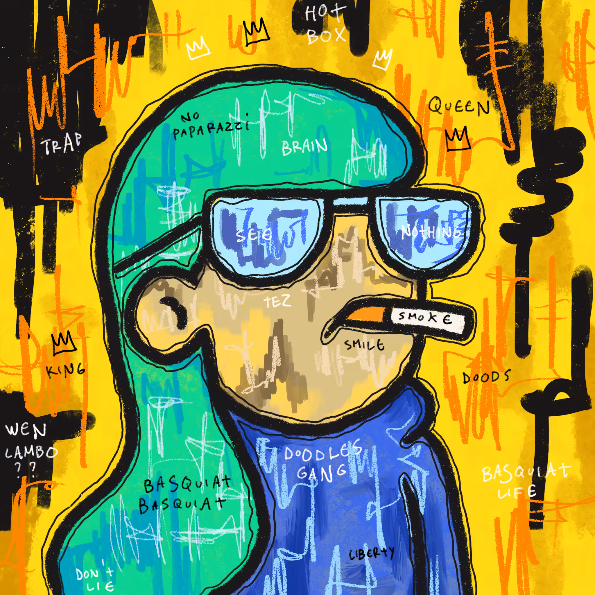 Doodlesquiat #37