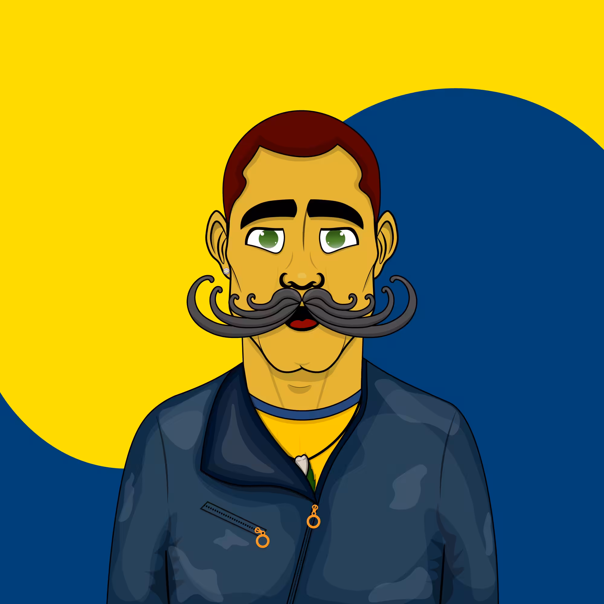 Mustachioed #60