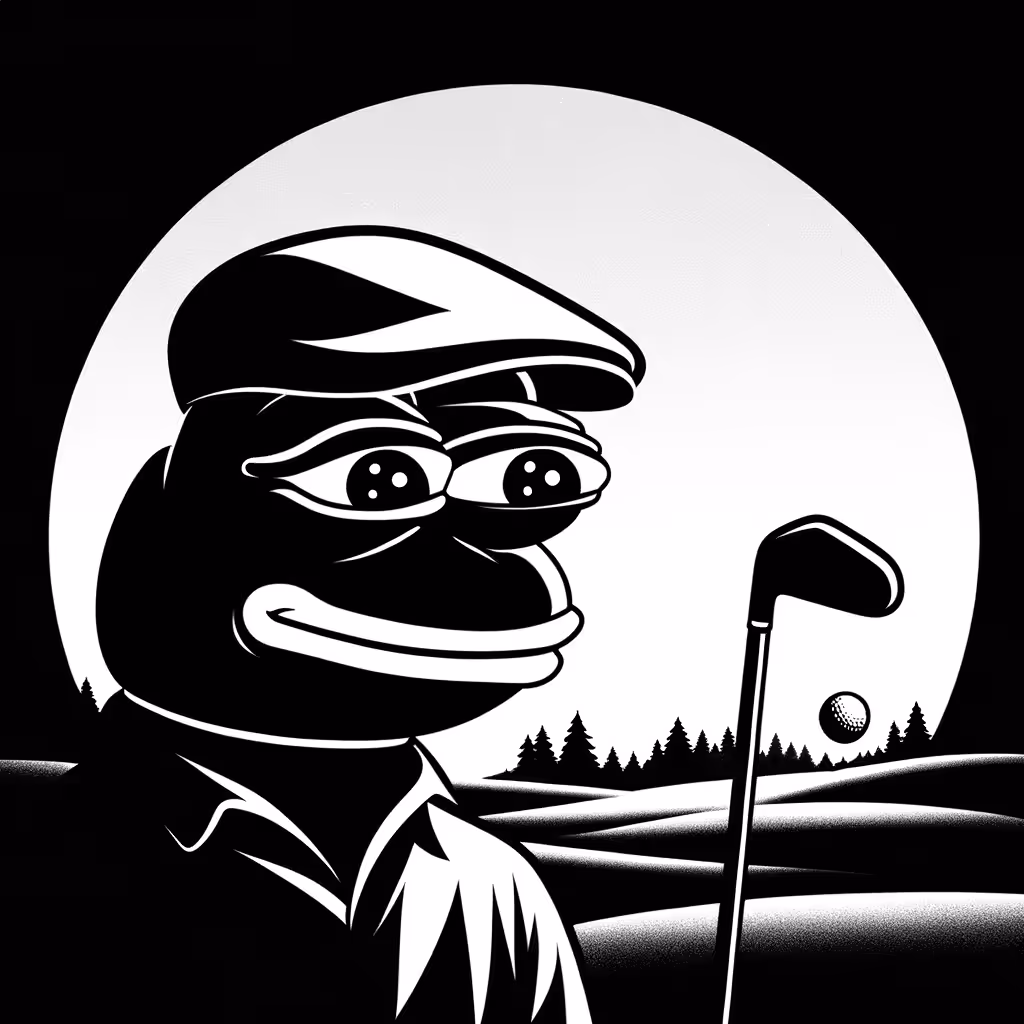 Golfing Pepe