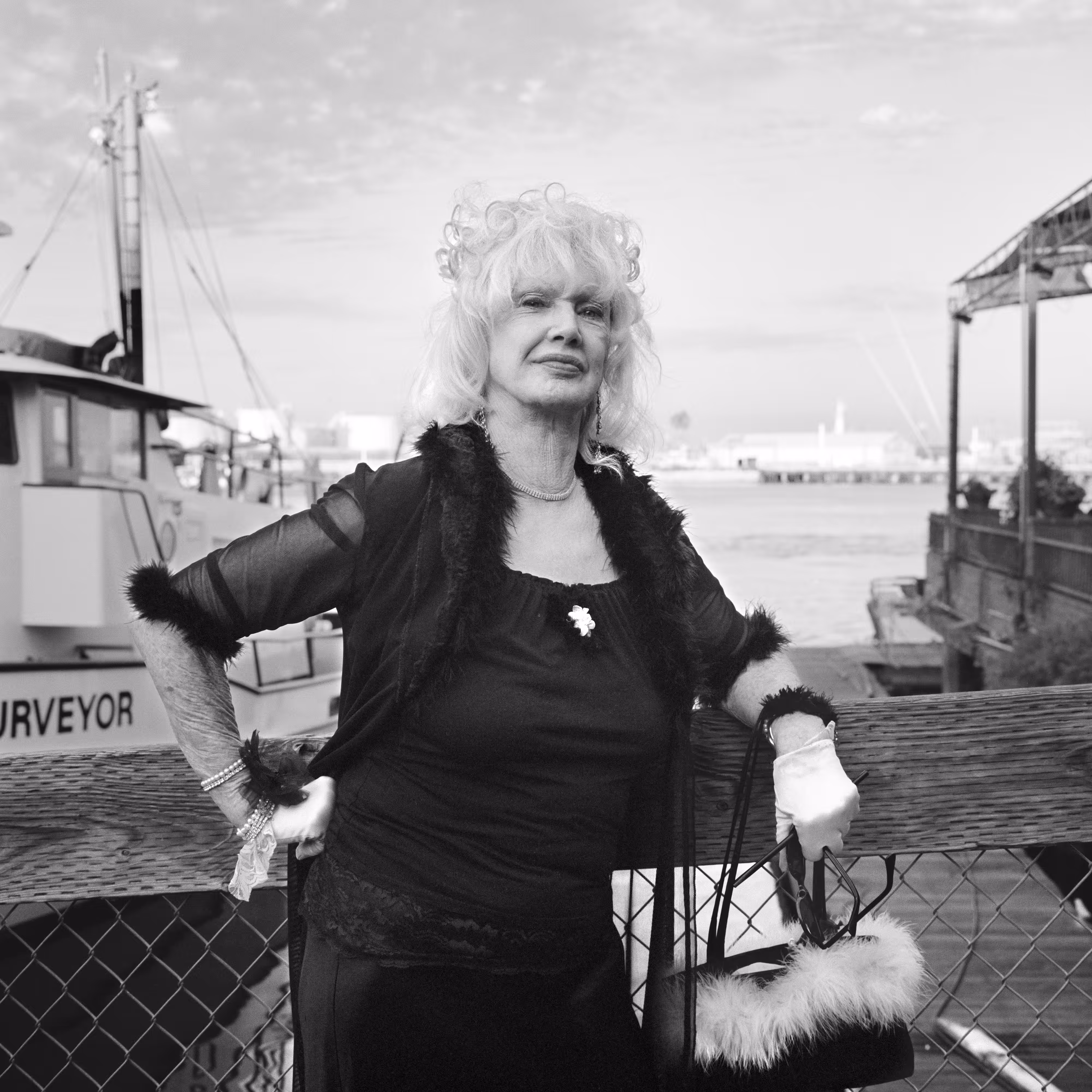 THE VILLAGE #15 PORTRATI OF WOMAN WEARING GLOVES by Deanna Templeton
