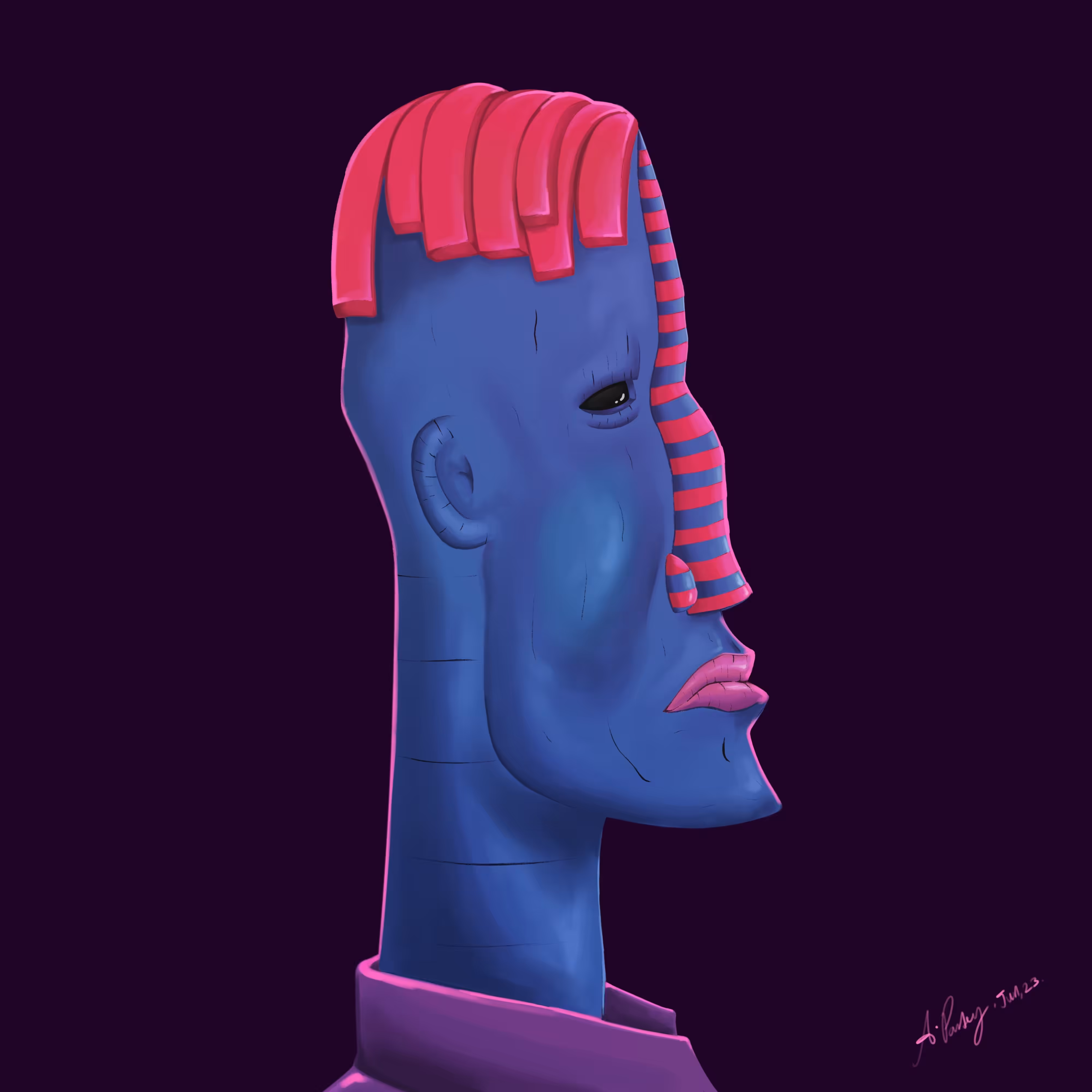Blue man I