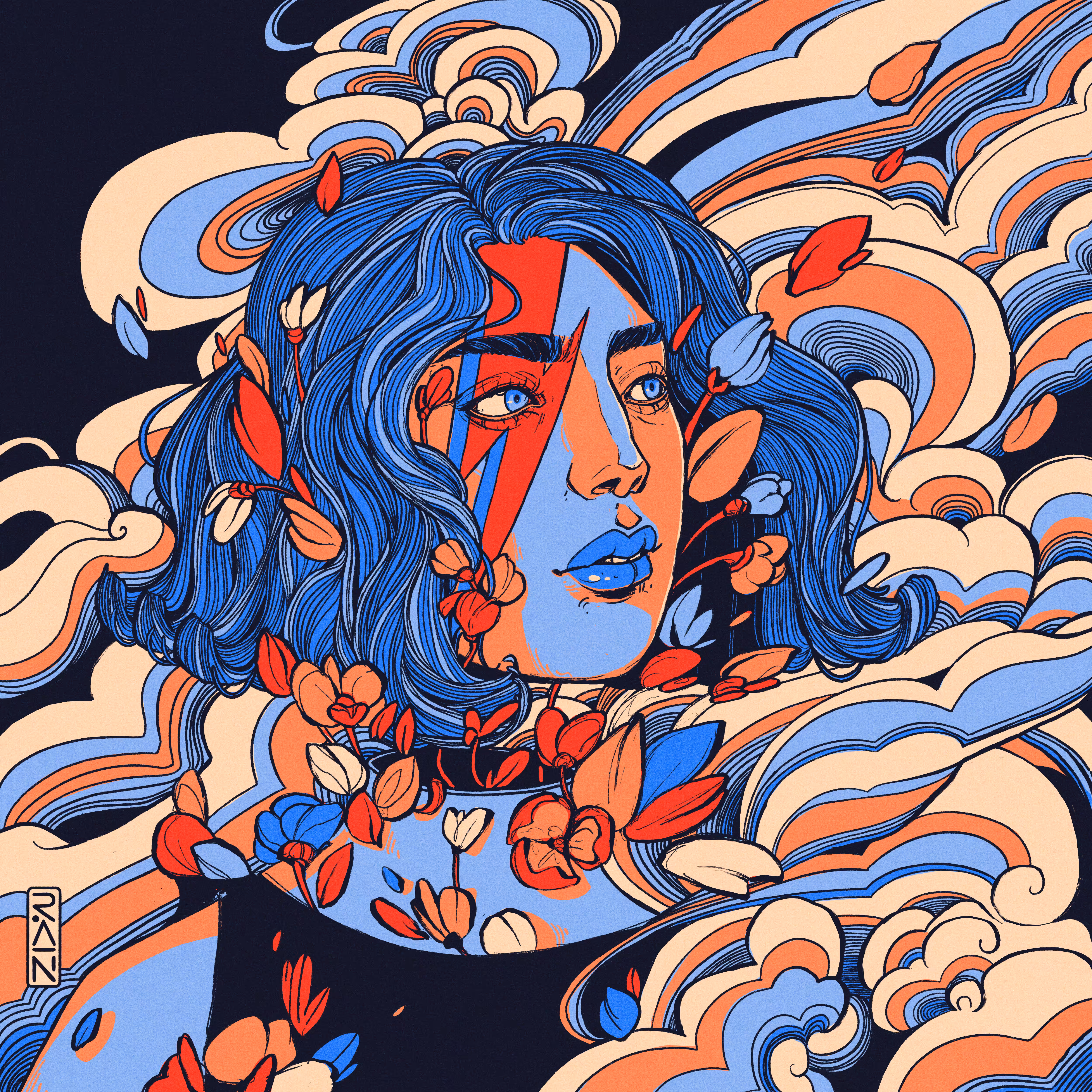 head in the clouds