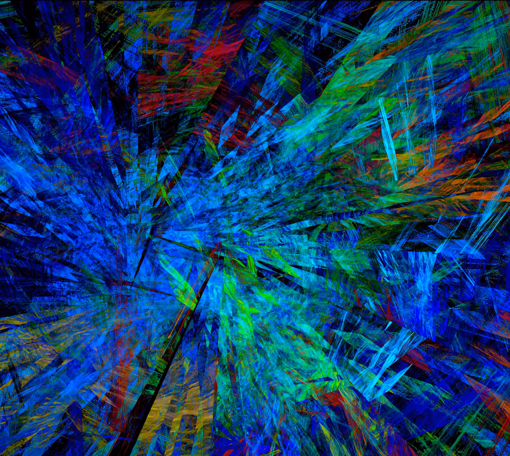 Raw Fractal Cuts - #022 - Blueberry Jam