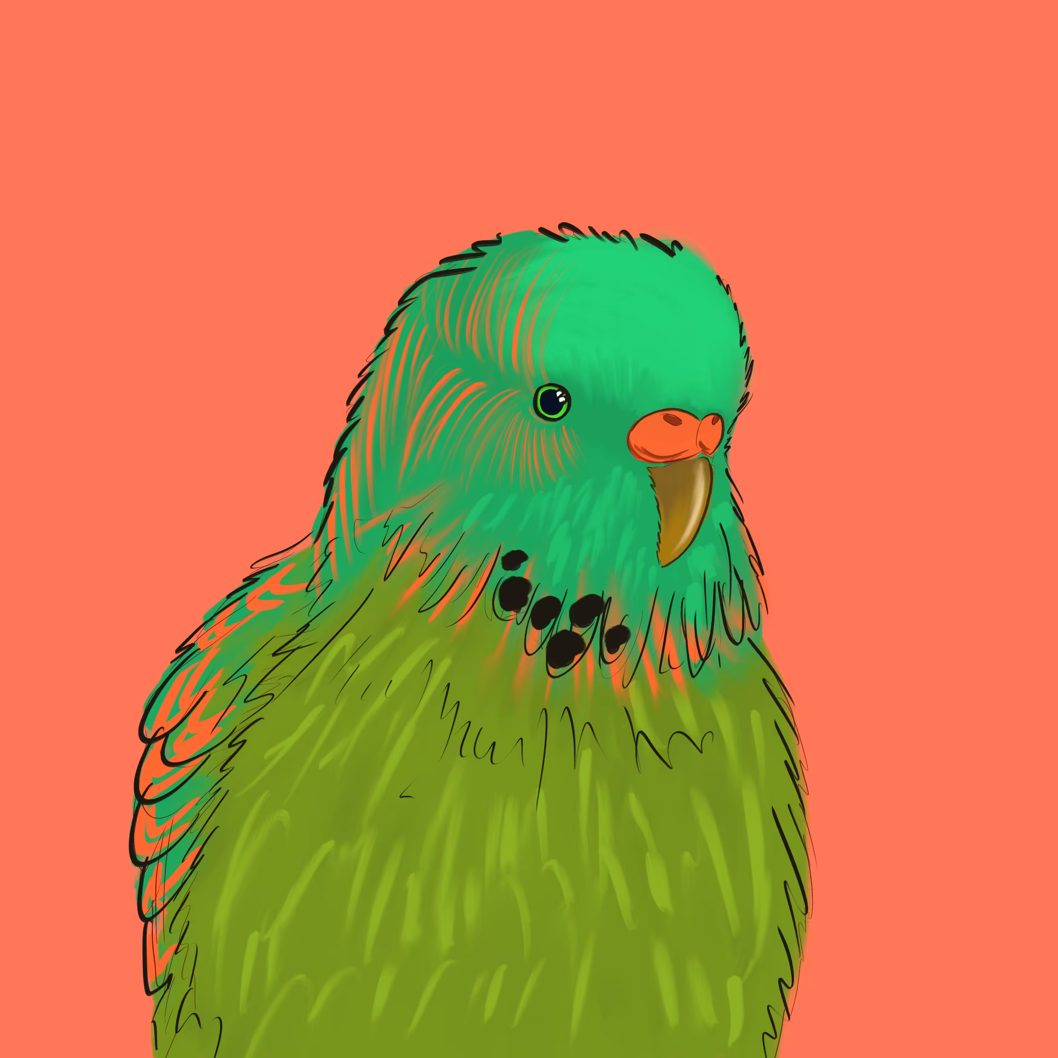 Neon Parrot #10