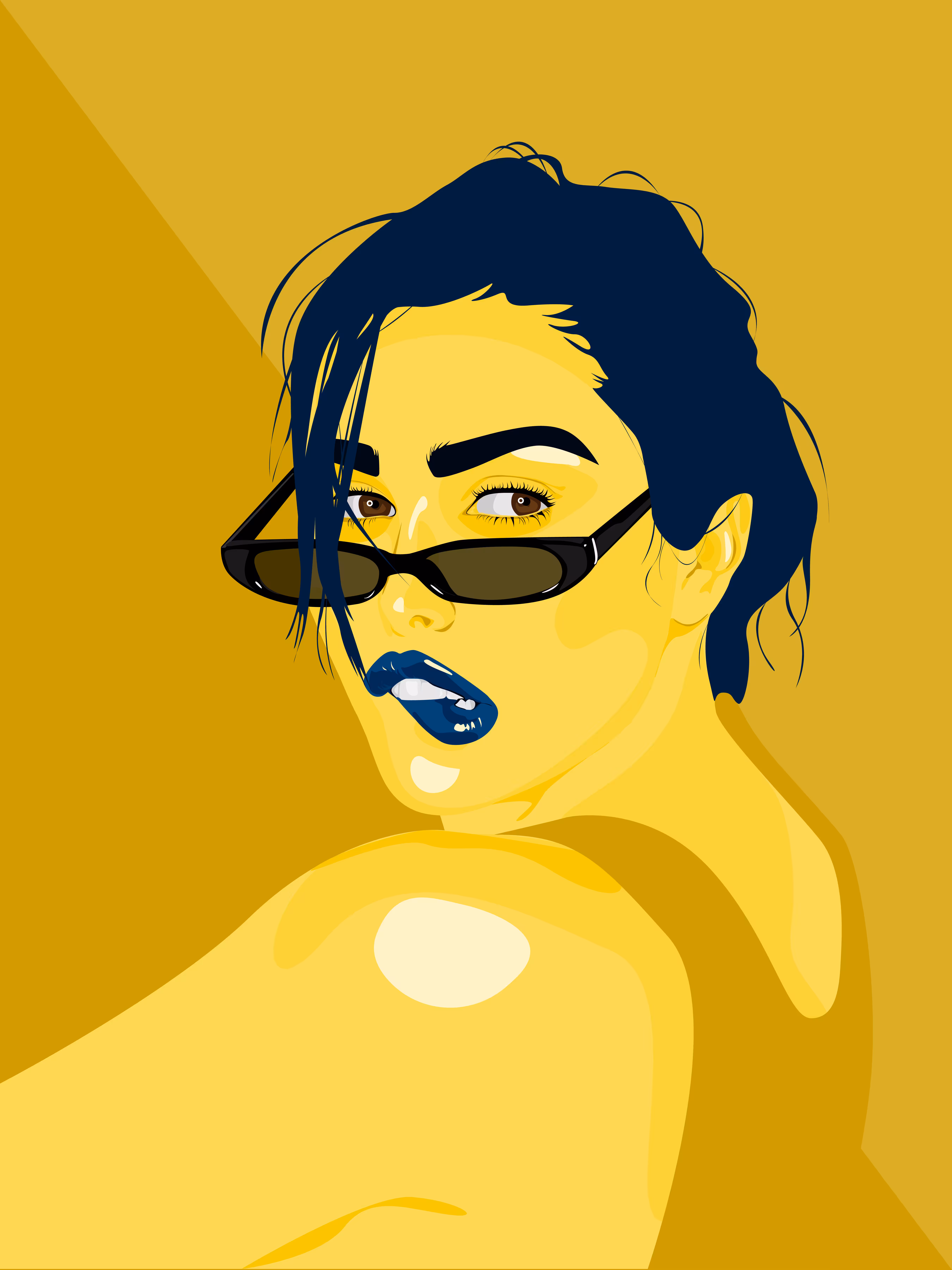 girl with sunglasses