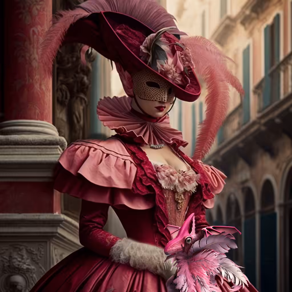 The Pink Lady in Venice