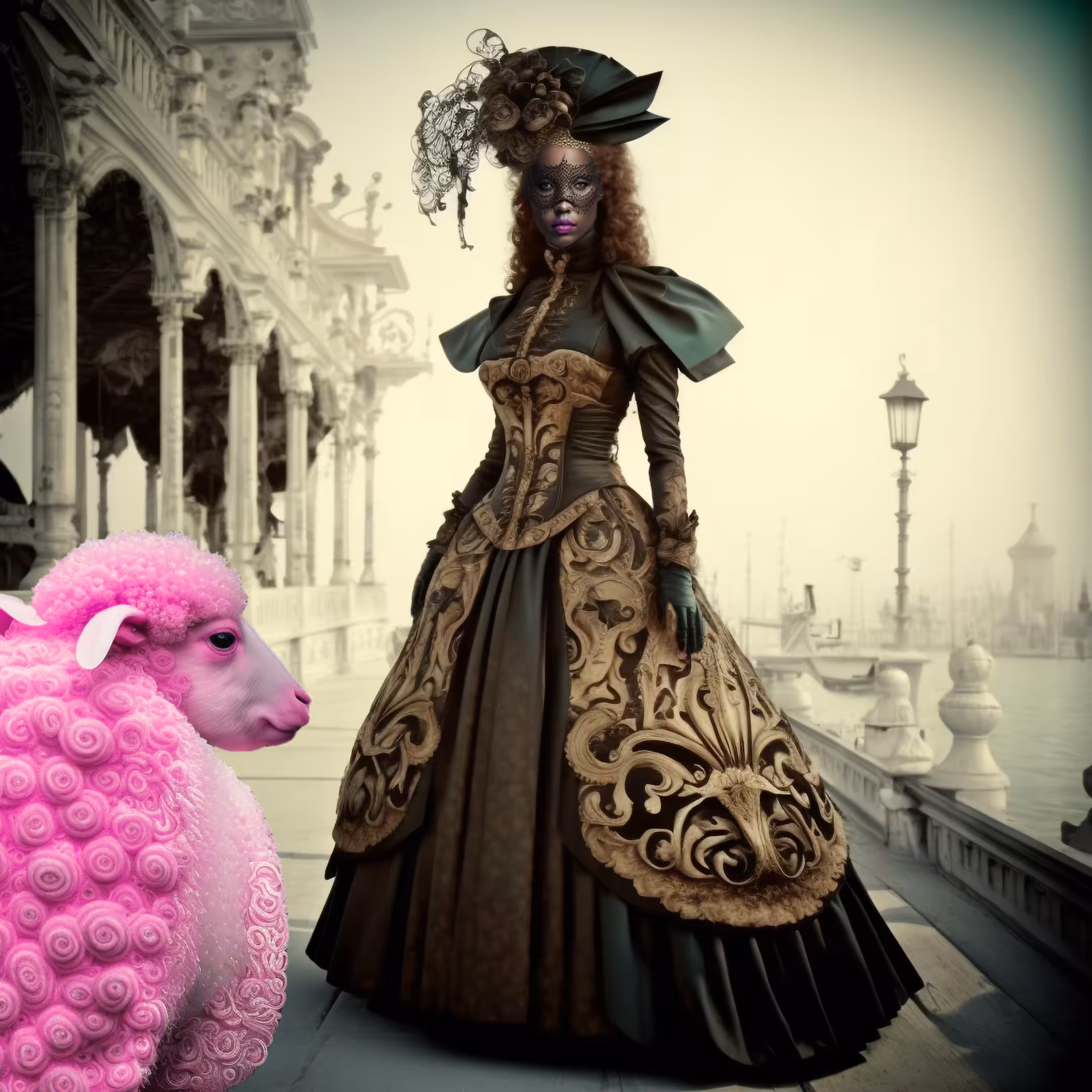 The Masked Lady at the Carnival of Venice