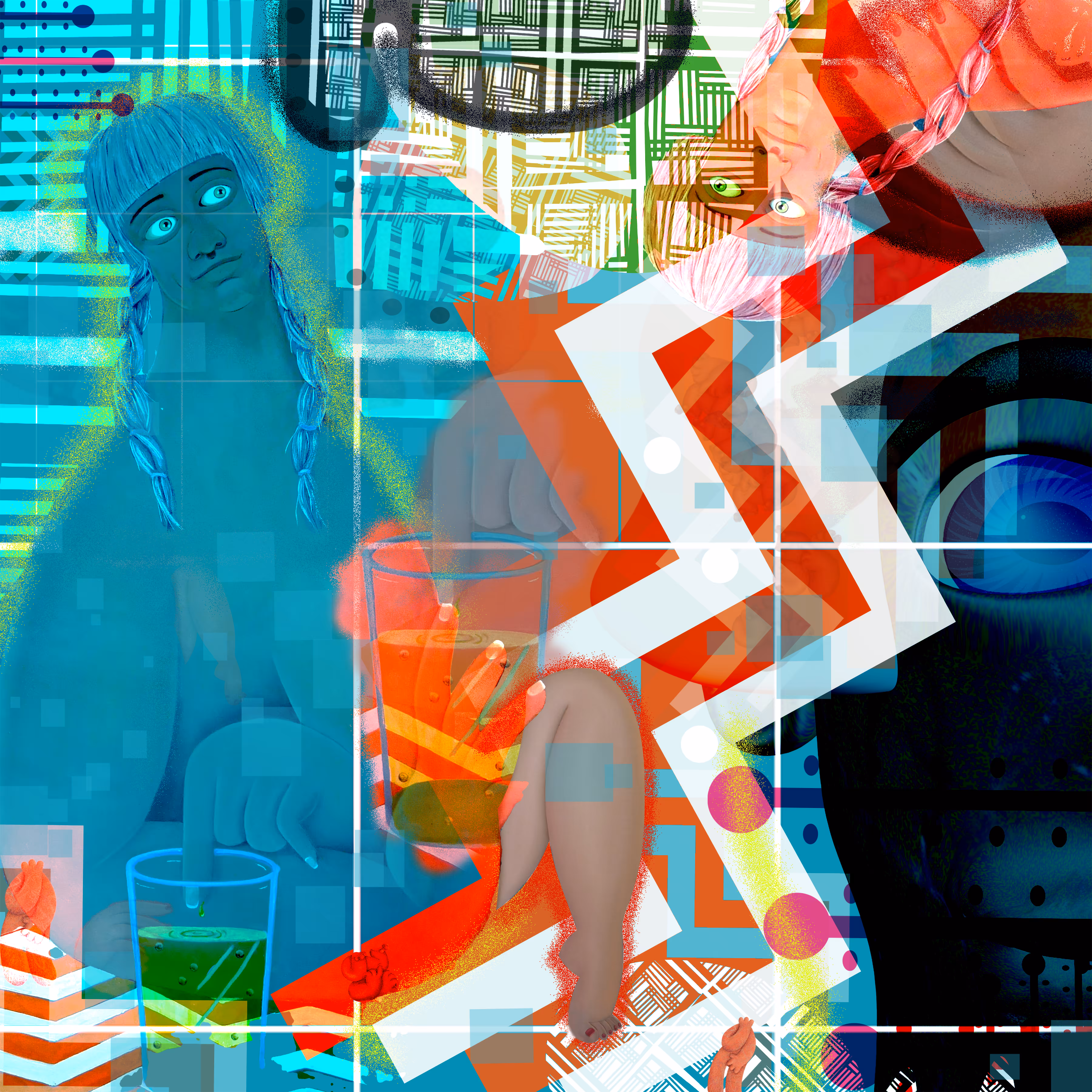 Waving Figure, Dipping finger in Mountain Dew