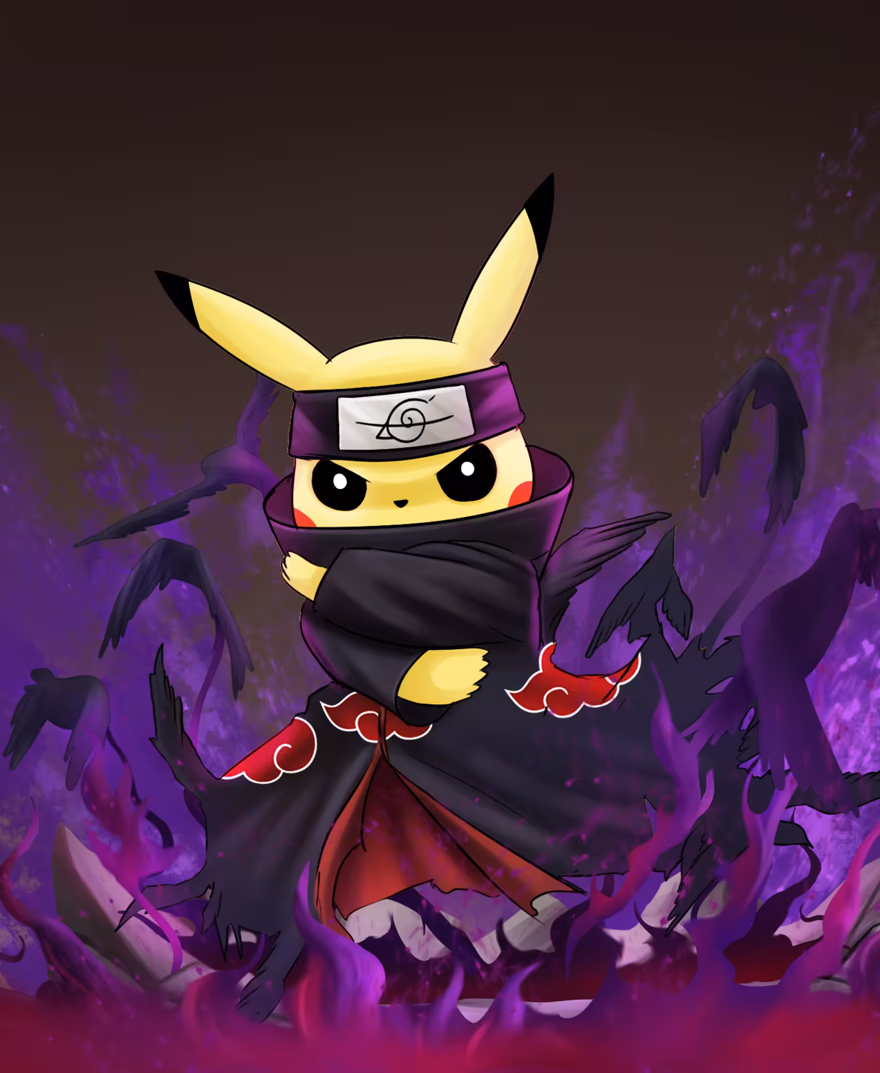 Pikachu cos Itachi Uchiha
