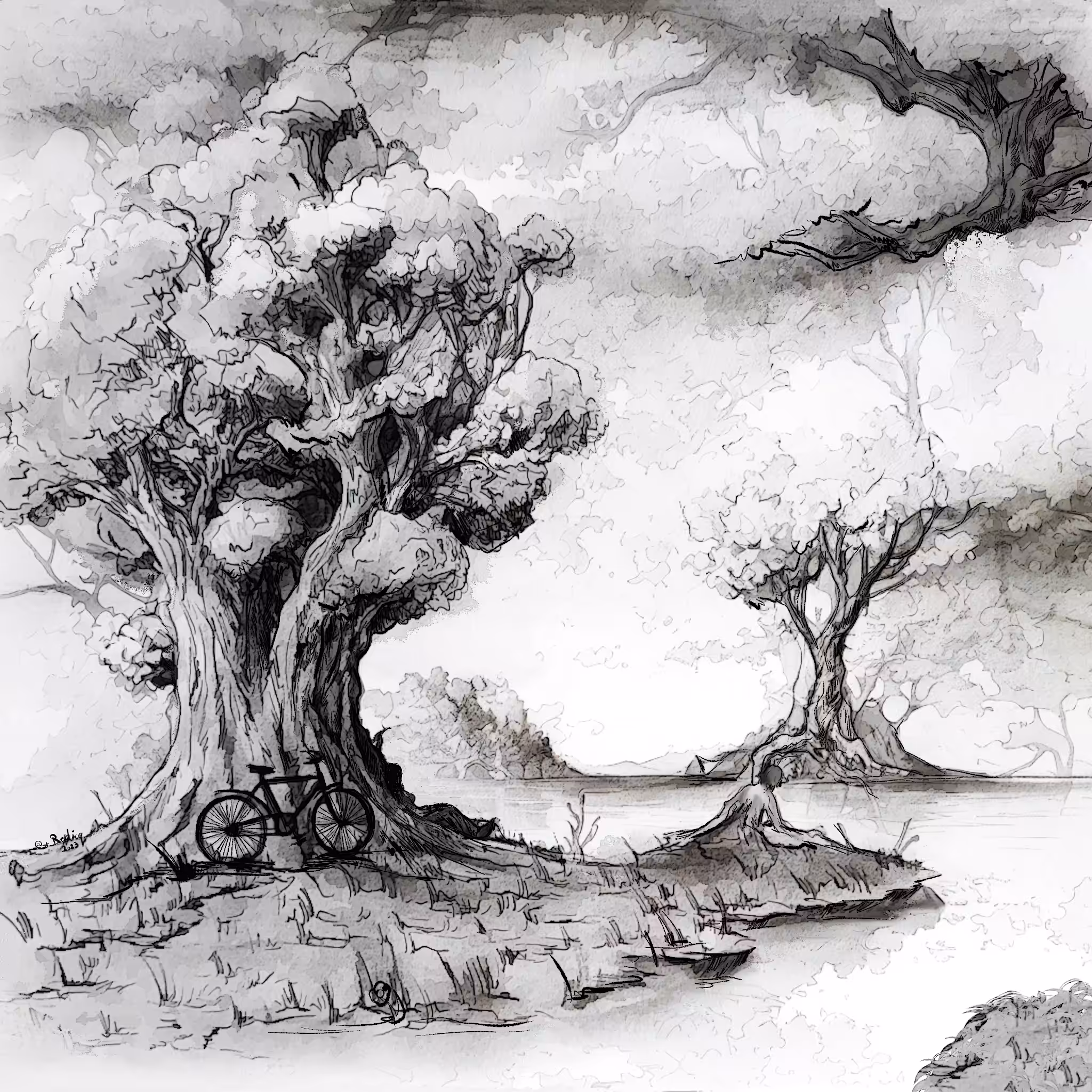 Bicycle & Tree