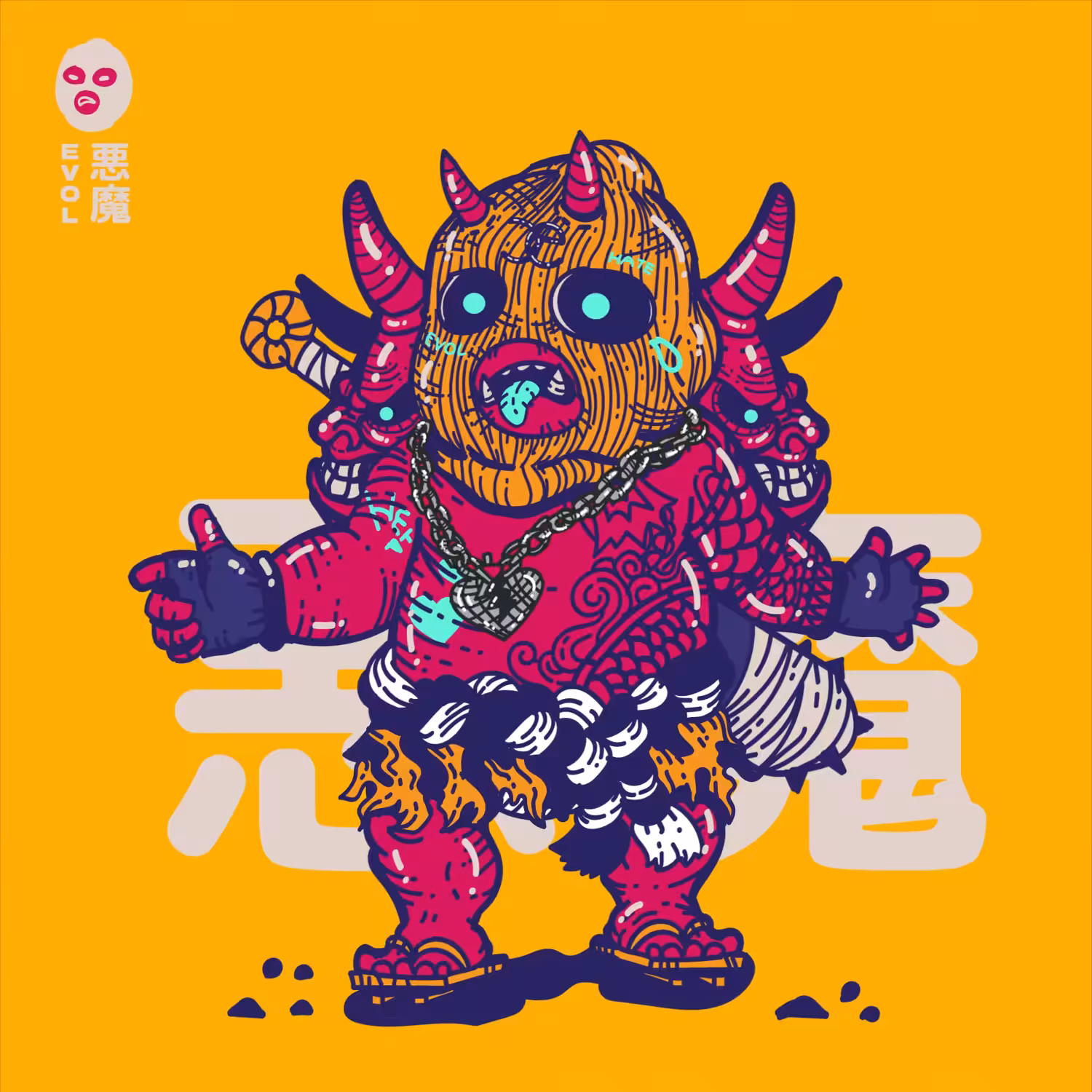 MR.YAKUU oni  evol  2 #EVOLARTCOMP ( special project )