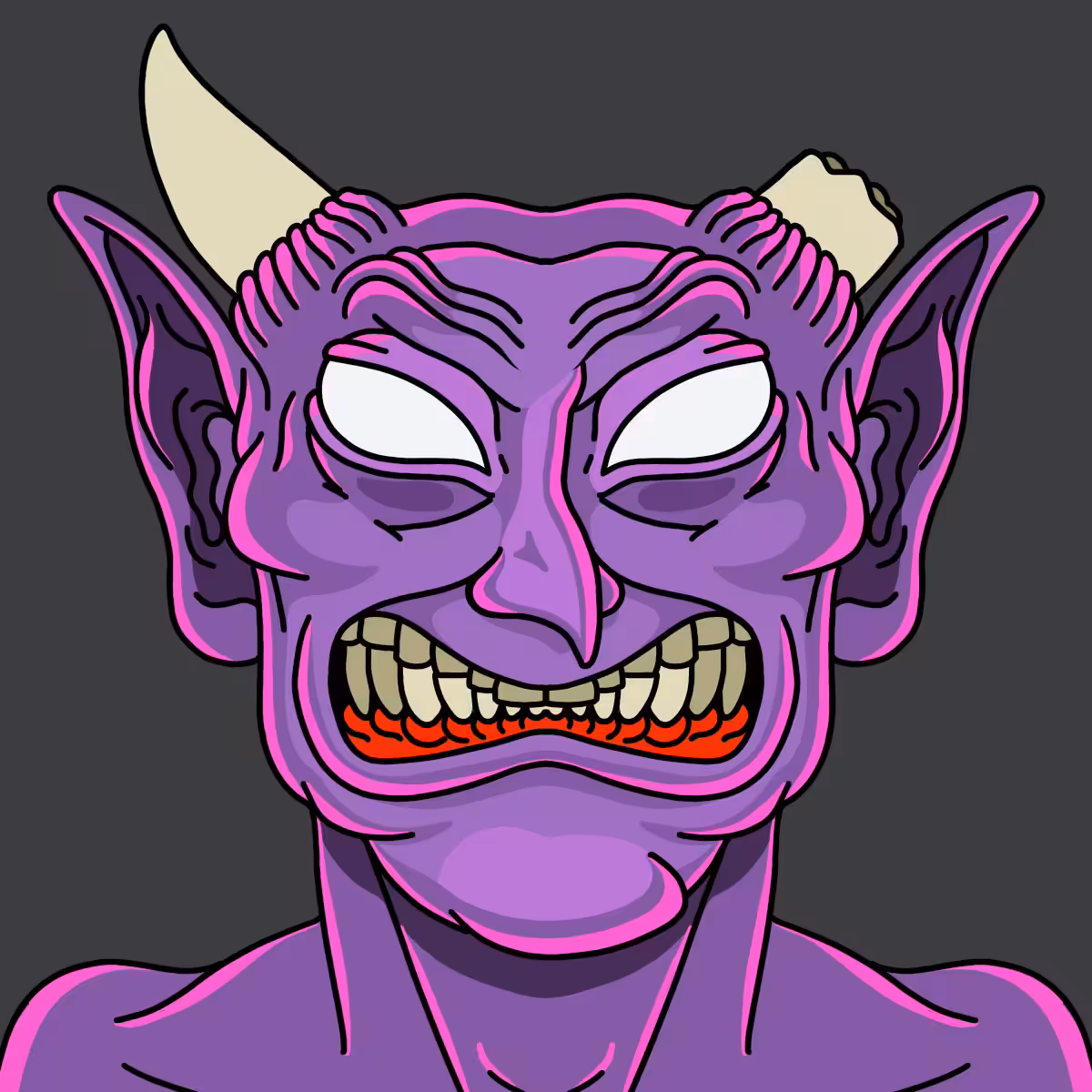 Hedz: |Hedz| Onehorned Demonpurple