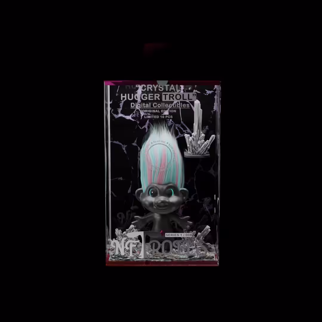 NFTroll #008 "CRYSTAL HUGGER TROLL" - SERIES 1