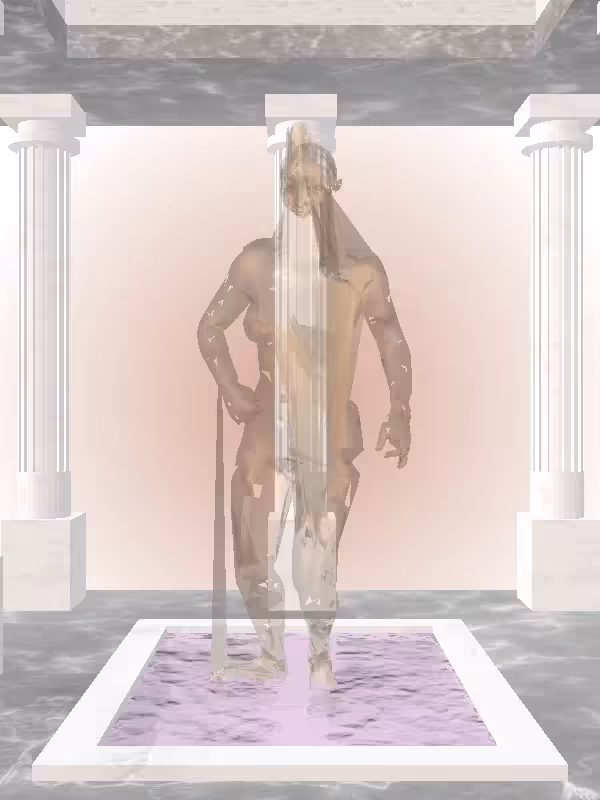 HeavenComputer: The Fading Injured Old Bronze Woman #2454