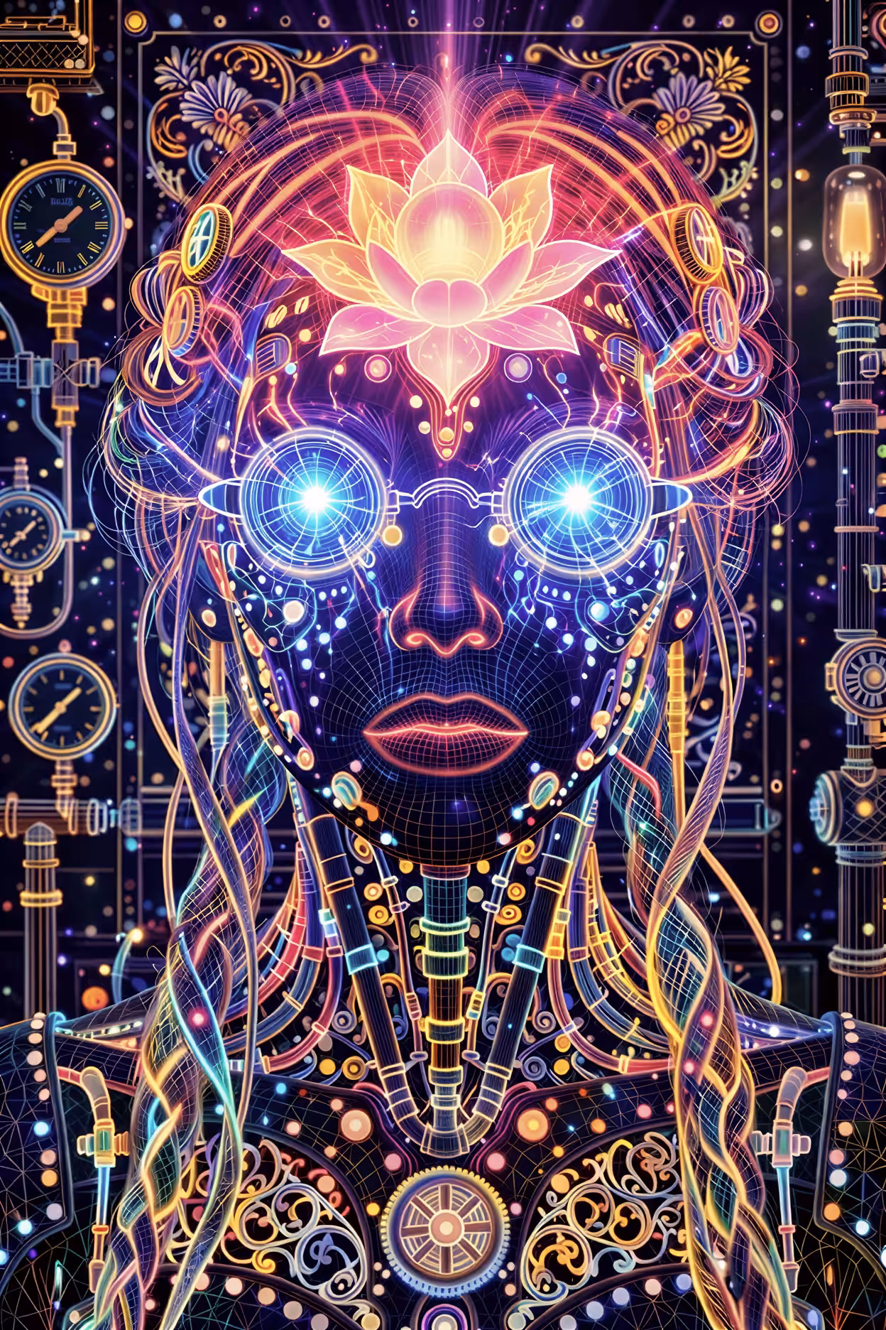 Flor do Lótus — Cybernetic Temple: Flor do Lótus XIX – Oracle of Signals