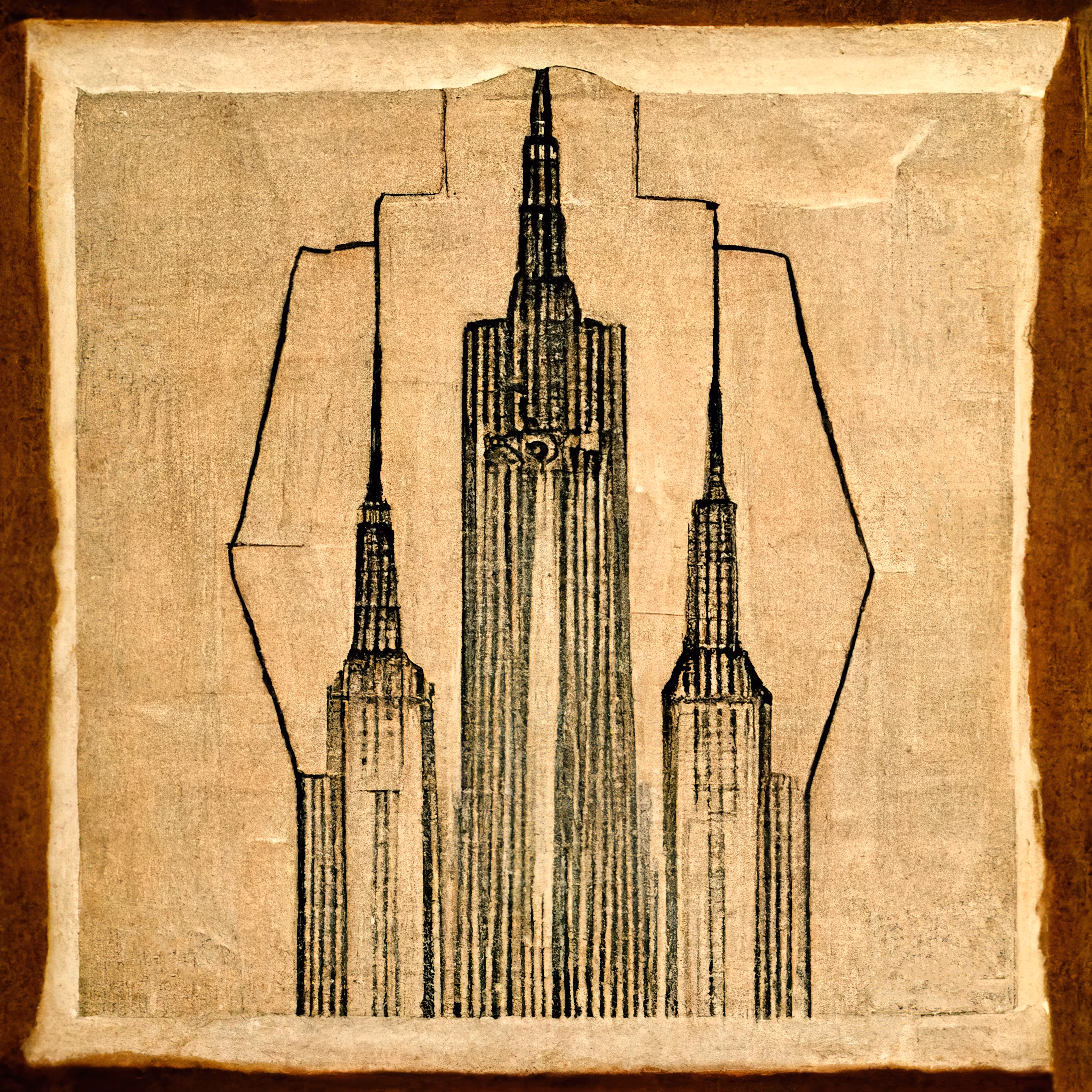 Empire State Building Drawing