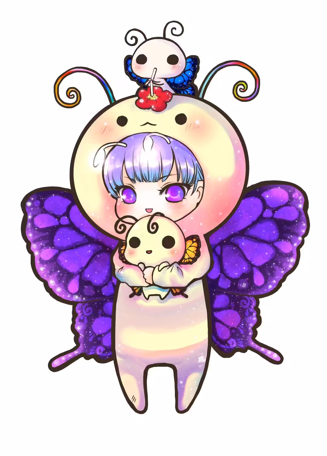 Kawaiimal#68- Little Queen Butterfly