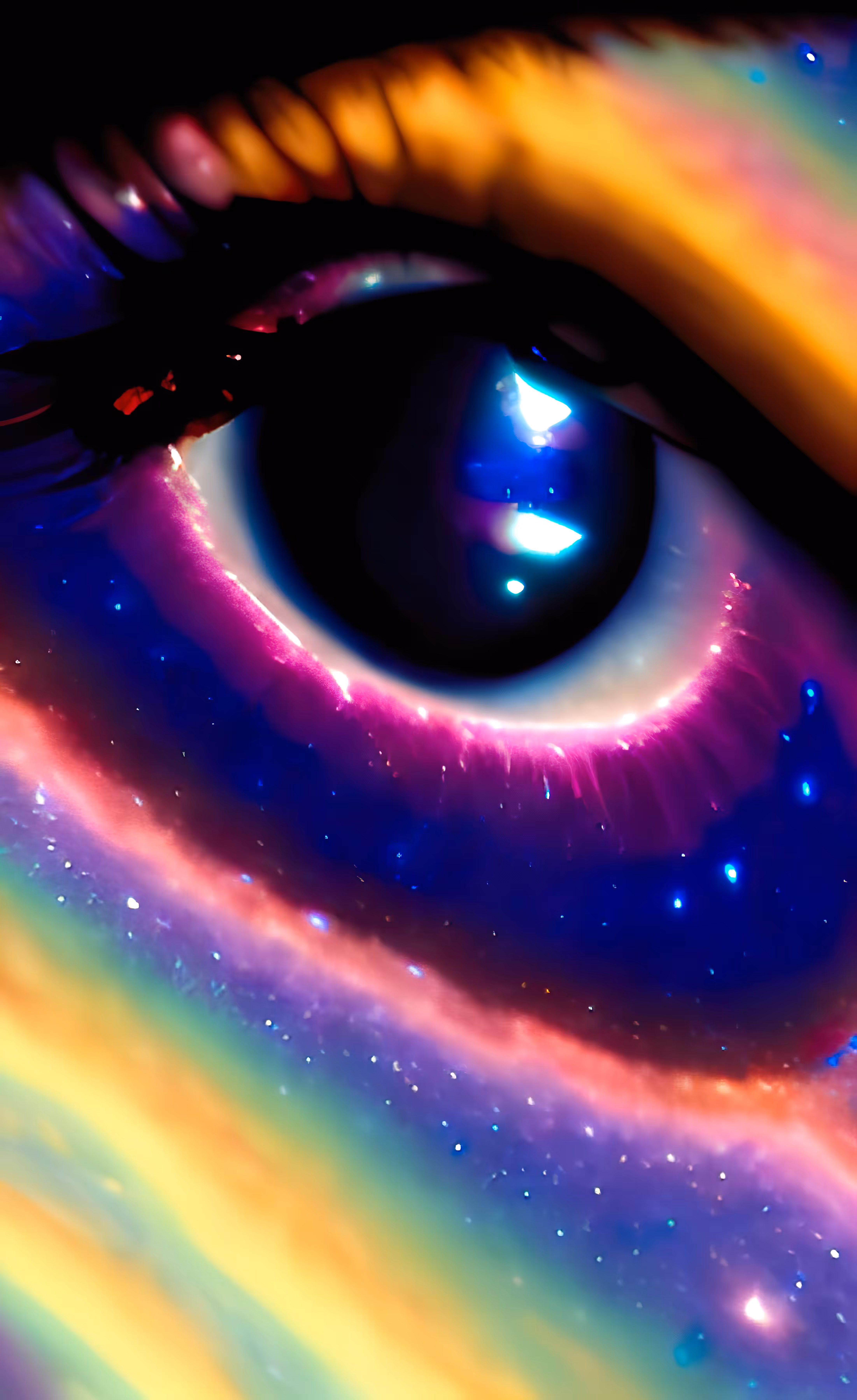 She had a universe in her eyes! 👁️