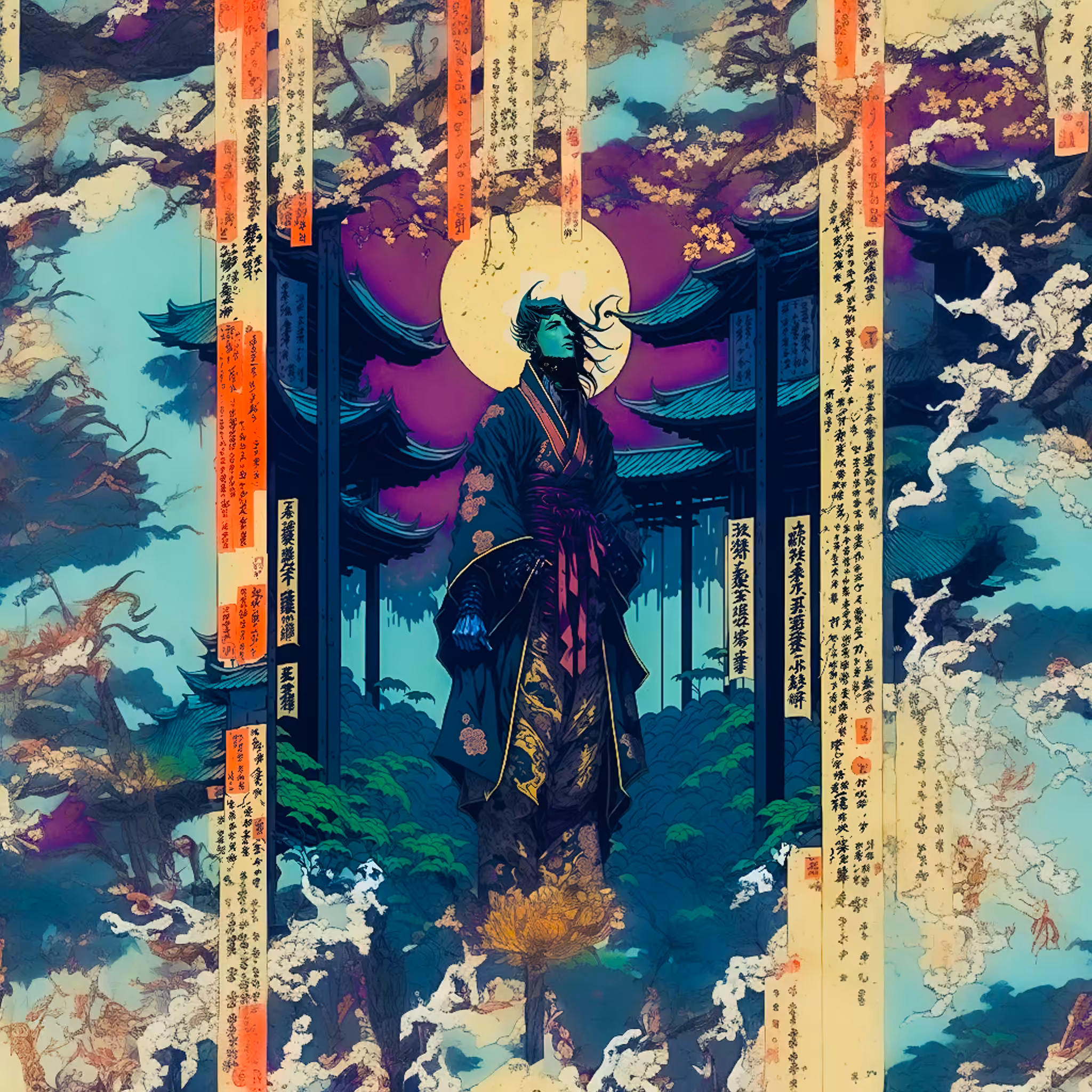 Psychedelic Pastel Portraits of Darkness