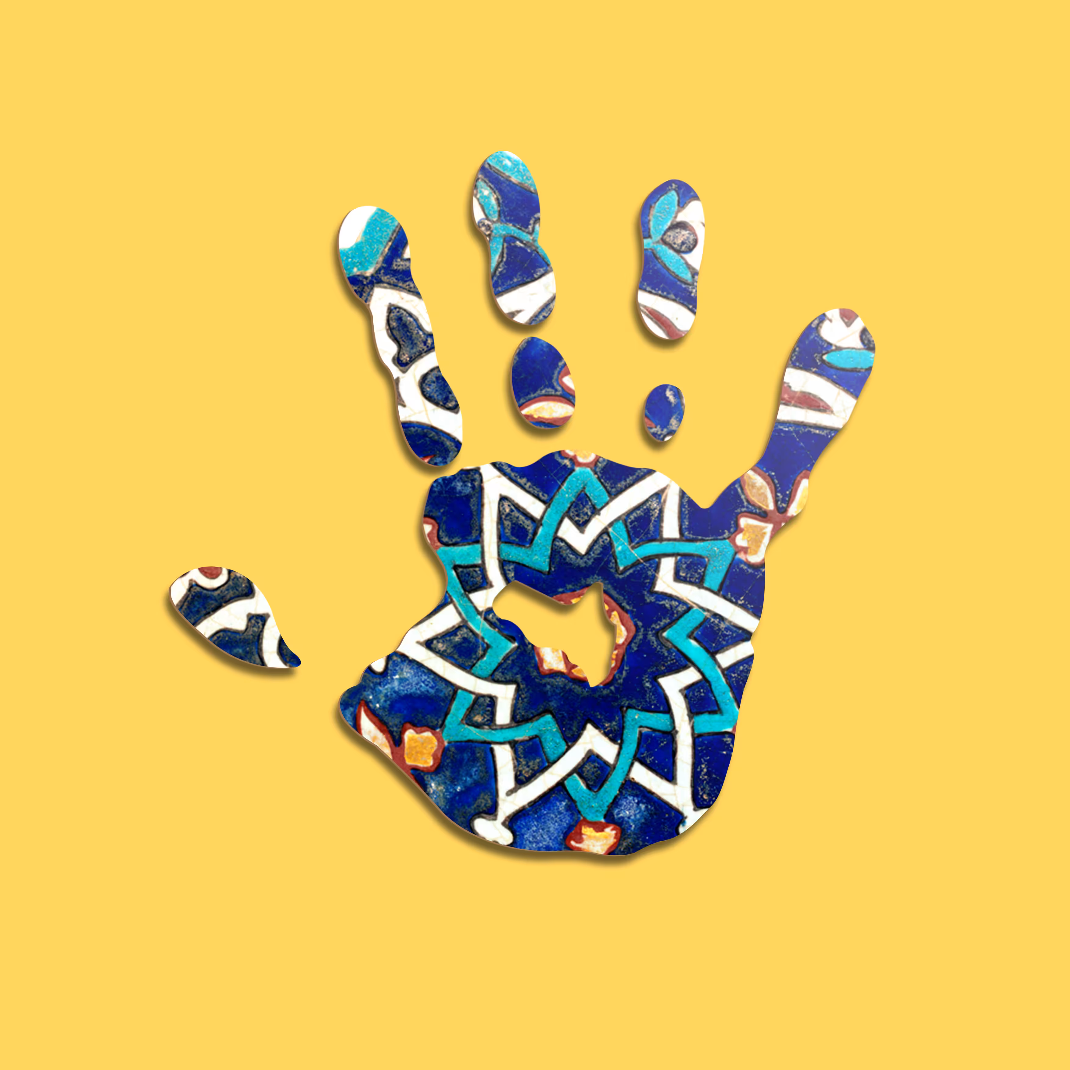 Wall on the handprint!