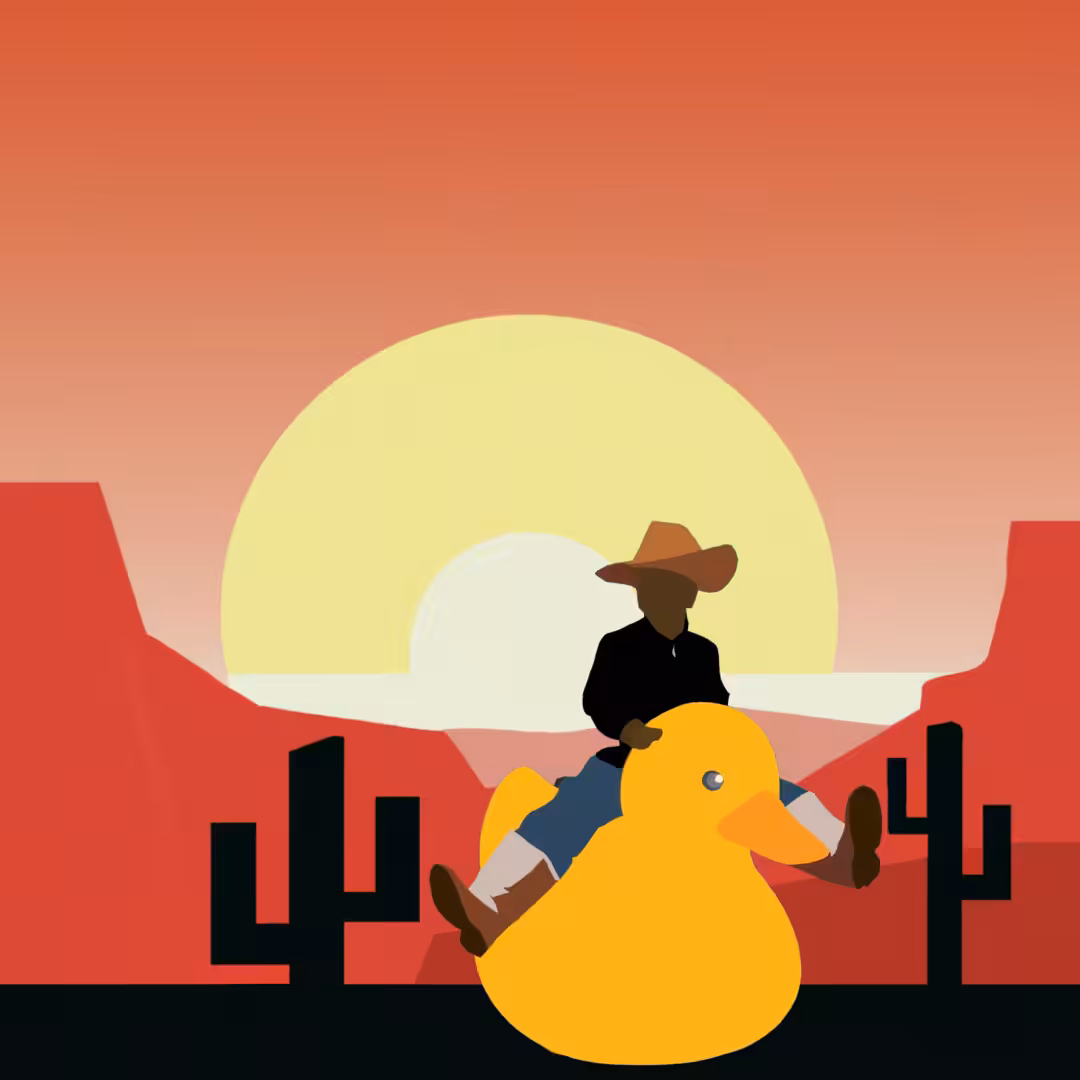 Cowboy on Rubber Duck