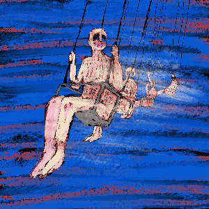 swings and chains and the things they spun until they were indiscernible in the july sun