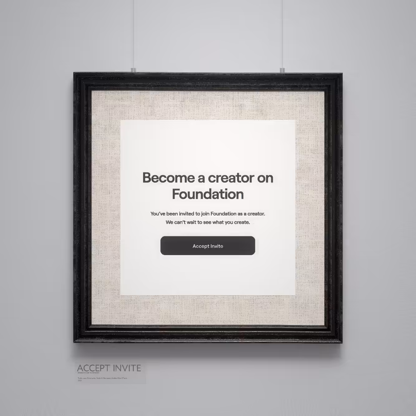 FOUNDATION INVITE FOR SALE