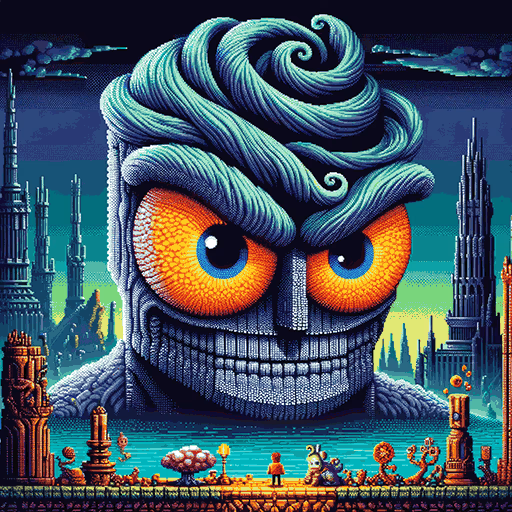 Minibosses: Visionary Titan of the Emerald Vista, Sentinel of the Lost Epoch