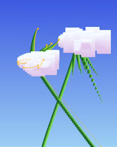 50 digital flowers #9