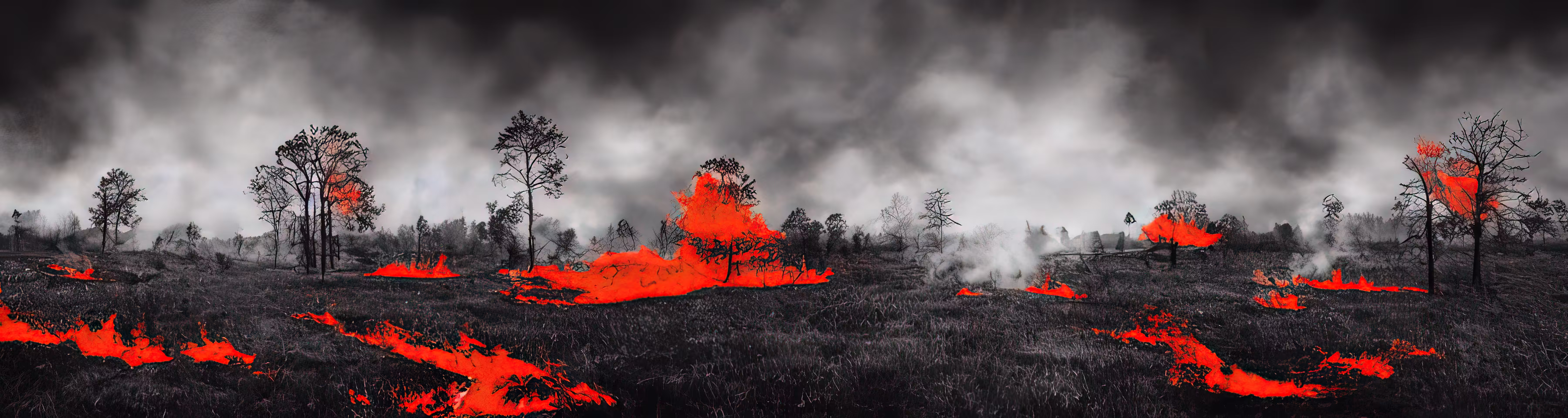 Burning forests